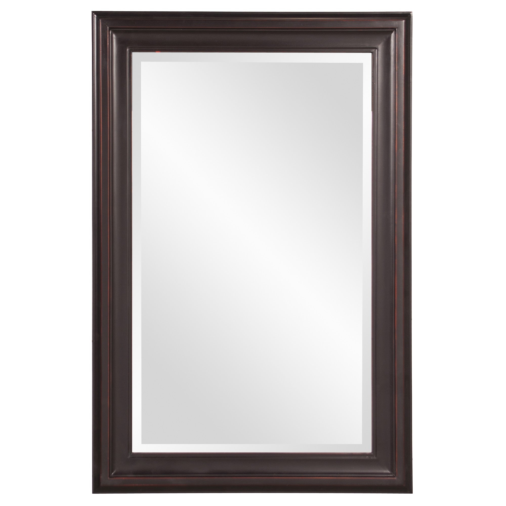 Rectangle Oil Rubbed Bronze Finish Wood Wall Mirror | 25