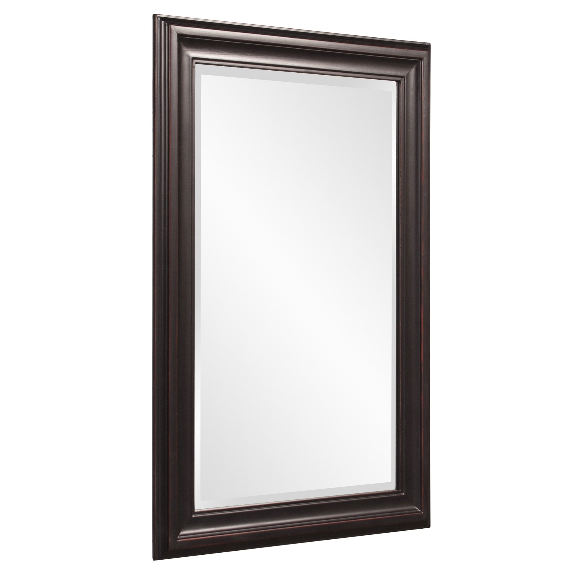 Rectangle Oil Rubbed Bronze Finish Wood Wall Mirror | 25