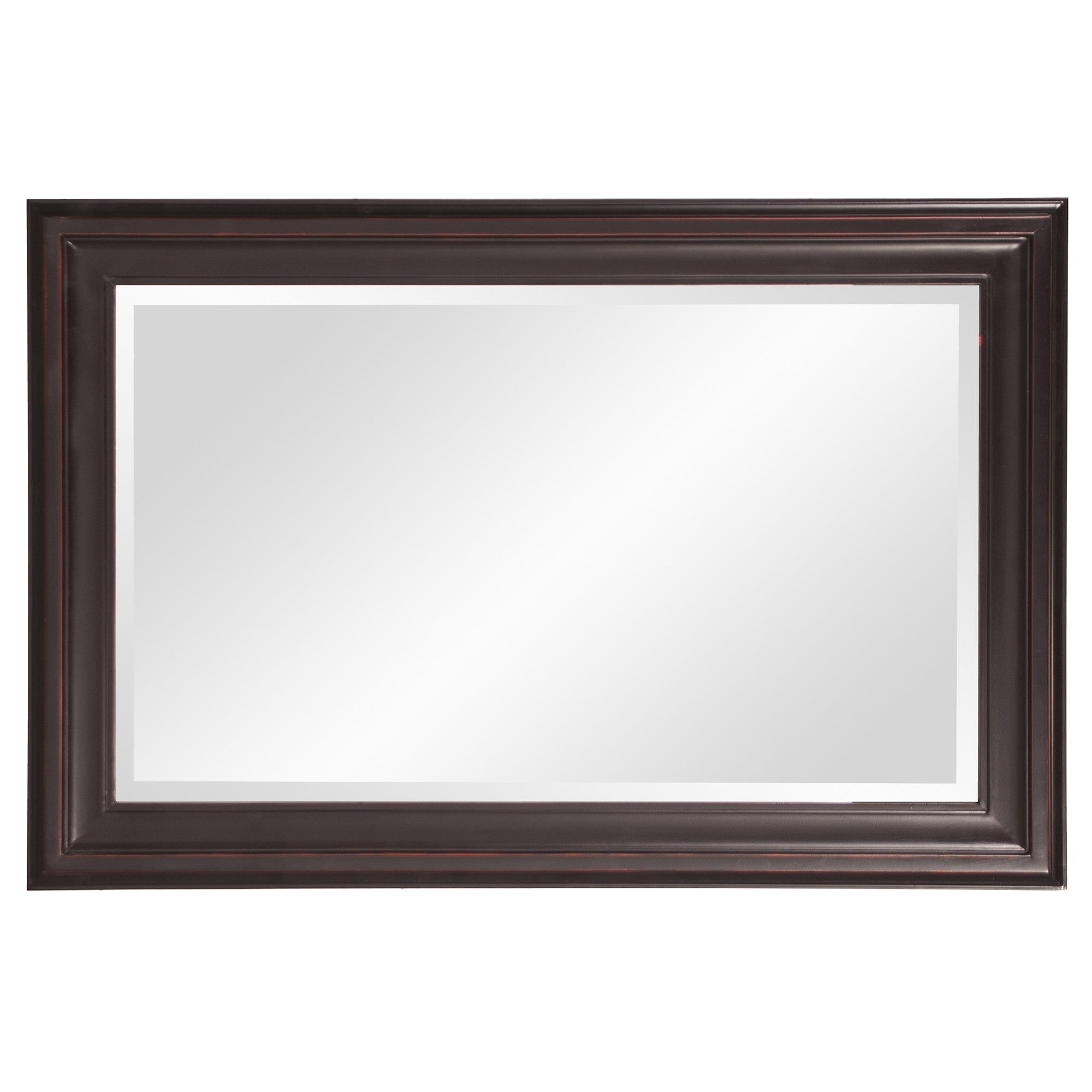 Rectangle Oil Rubbed Bronze Finish Wood Wall Mirror | 25