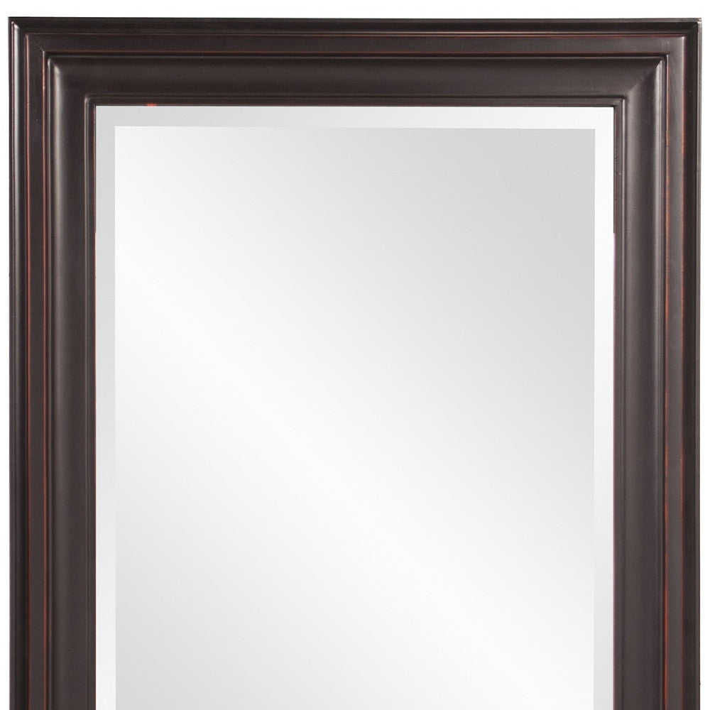 Rectangle Oil Rubbed Bronze Finish Wood Wall Mirror | 25