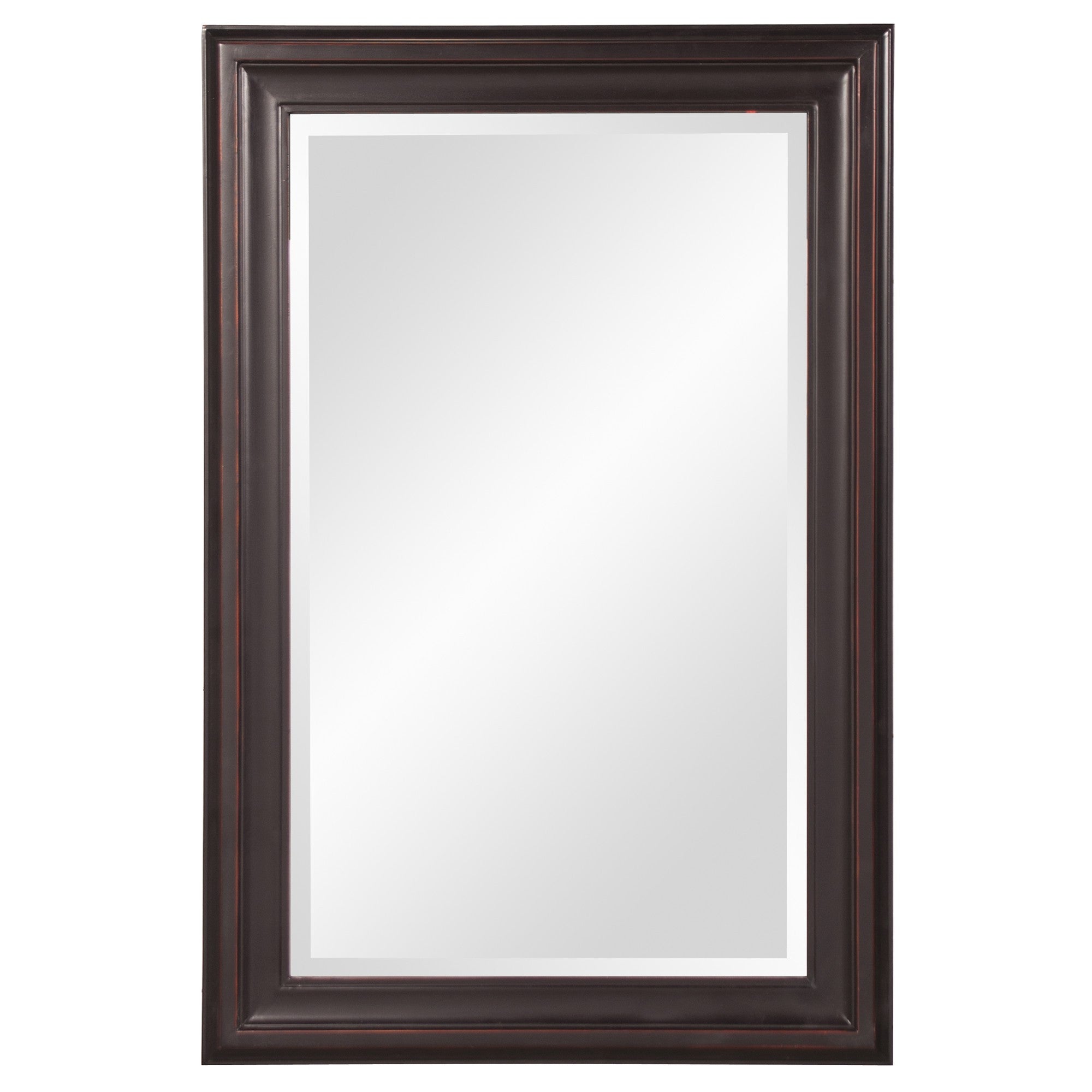 Rectangle Oil Rubbed Bronze Finish Wood Wall Mirror | 25