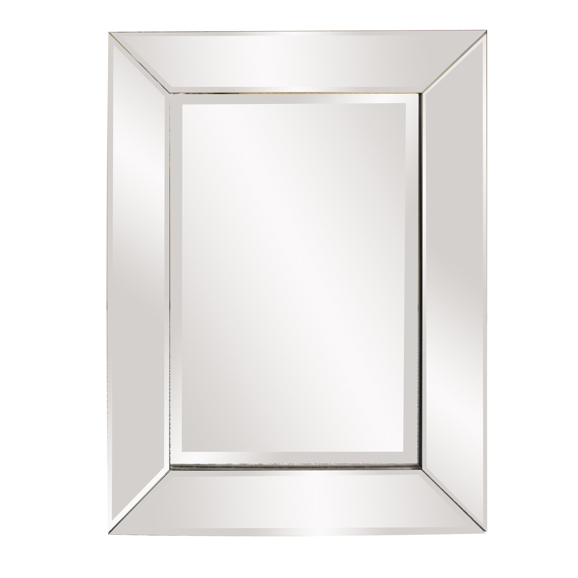 Rectangle Framed Wall Mirror with Beveled Edge | 18