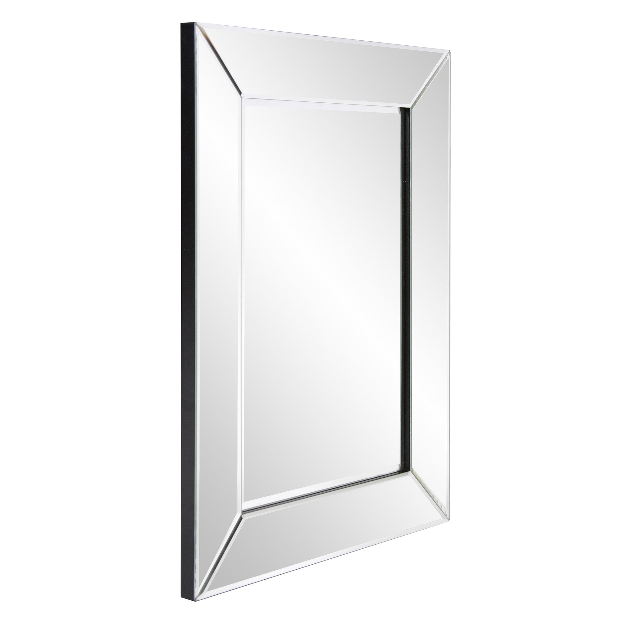 Rectangle Framed Wall Mirror with Beveled Edge | 18