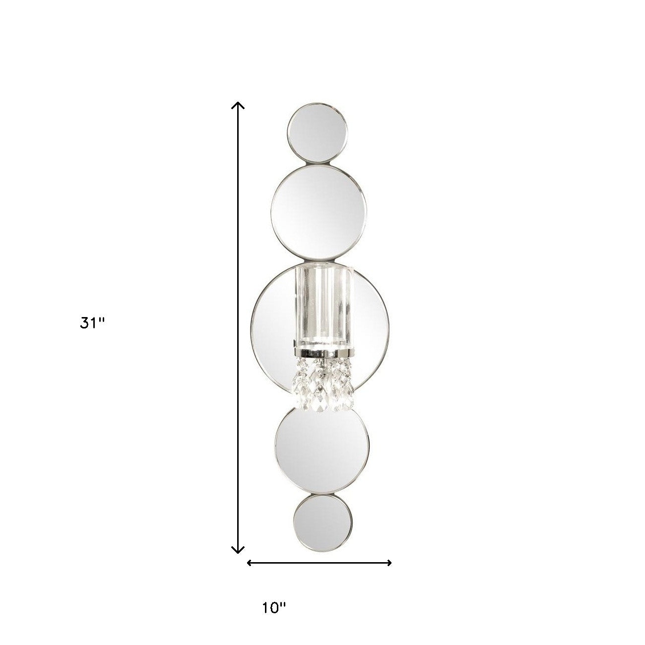 Modern Bling Mirrored Wall Sconce | 31