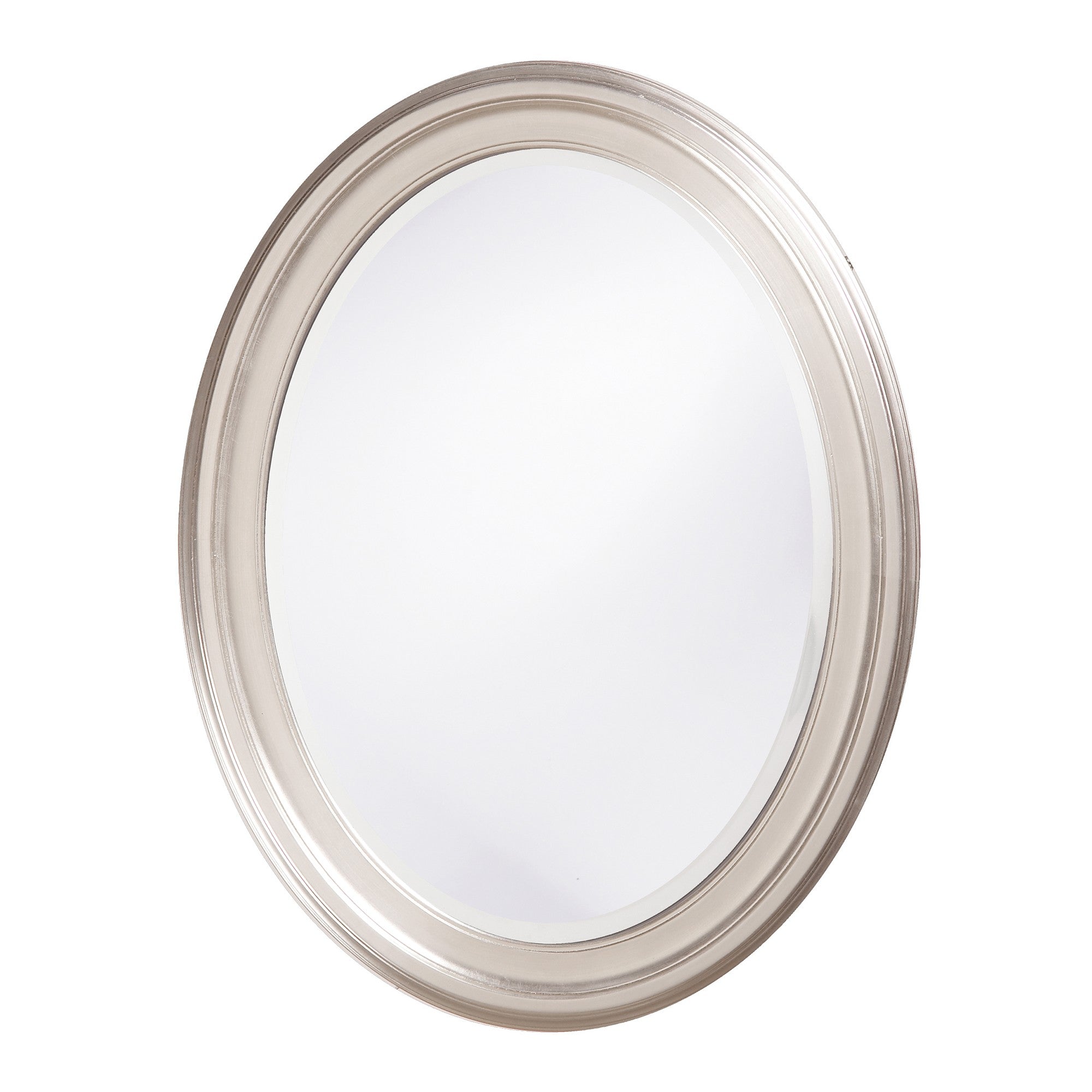 Modern Wall Mirror With Silver Leaf Frame | 25