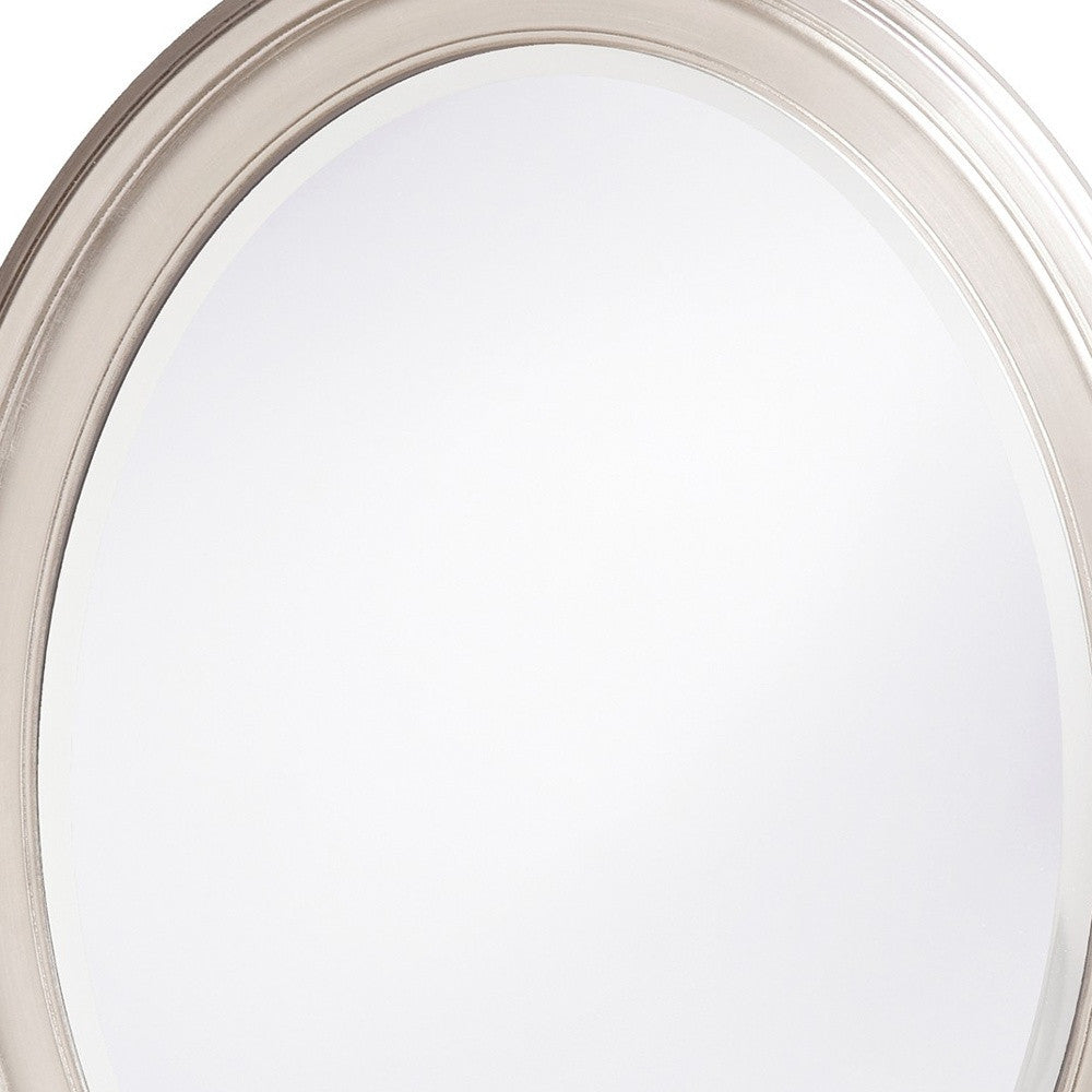 Modern Wall Mirror With Silver Leaf Frame | 25