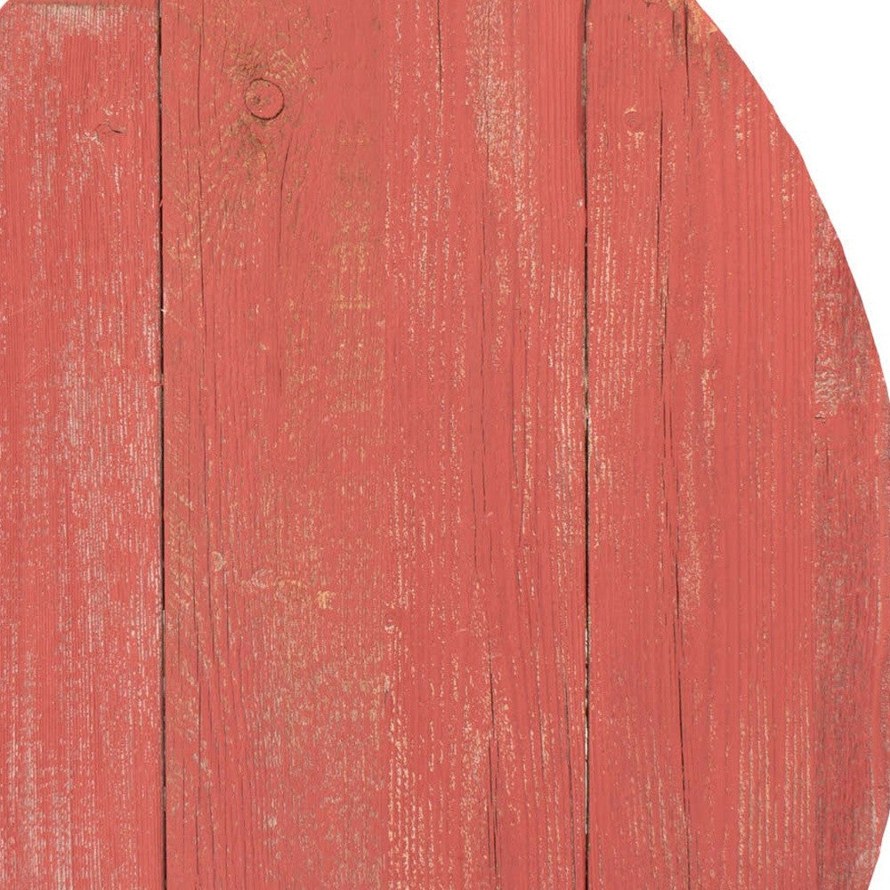 Farmhouse Red Wooden Large Egg | 9