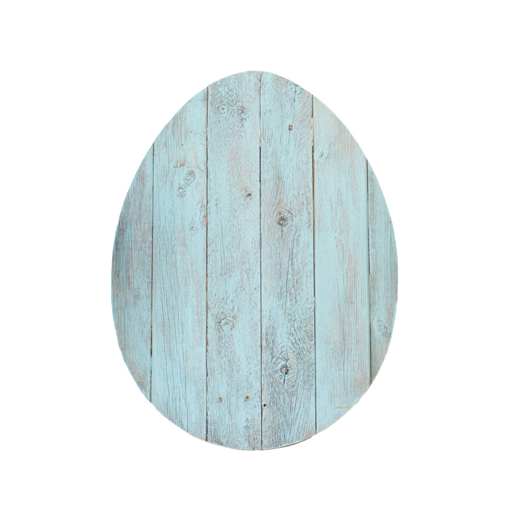 Rustic Farmhouse Turquoise Wooden Large Egg | 14