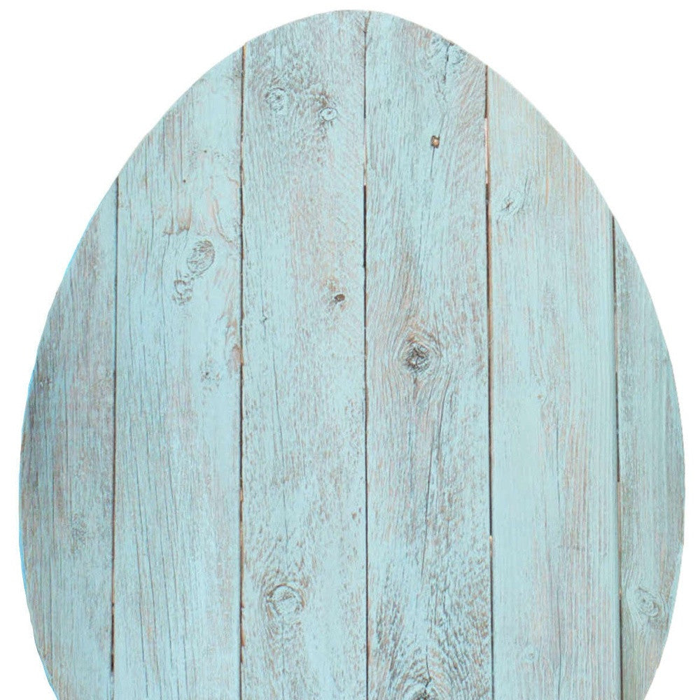 Rustic Farmhouse Turquoise Wooden Large Egg | 14