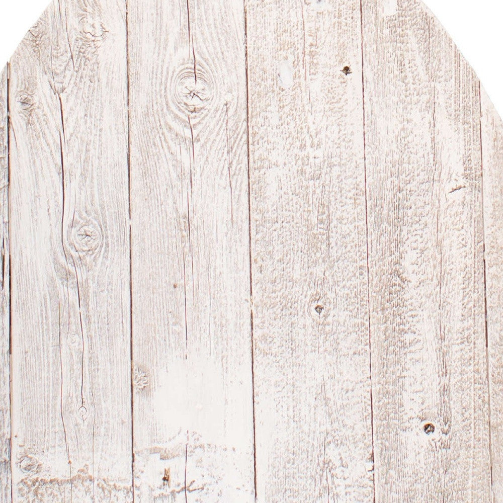 Rustic White Wash Wood Large Egg | 18