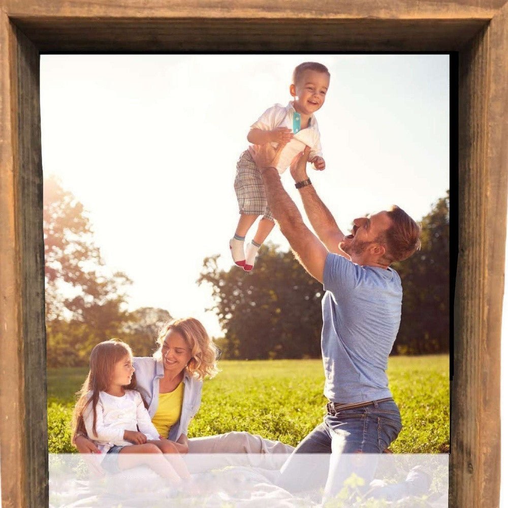Rustic Farmhouse Dark Gray Wood Shadow Box Frame | 10