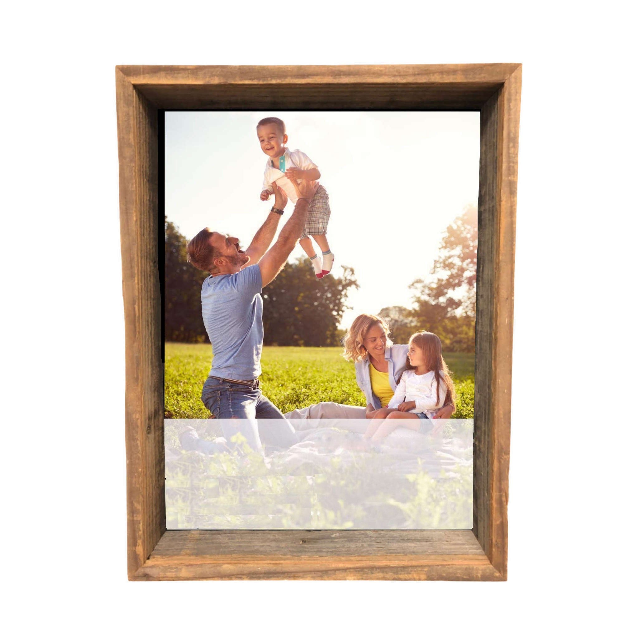 Rustic Gray Wood Shadow Box Frame | 16