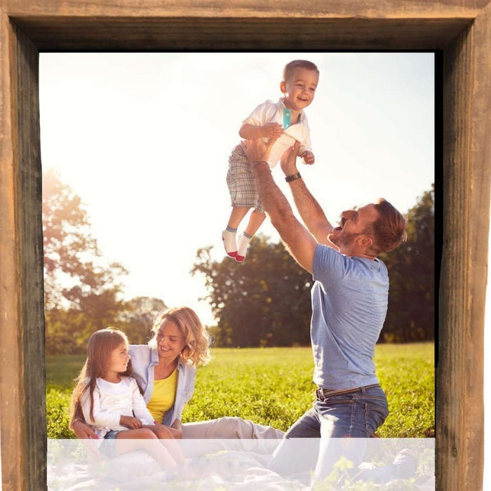 Rustic Farmhouse Gray Shadow Box Frame | 8"x10"