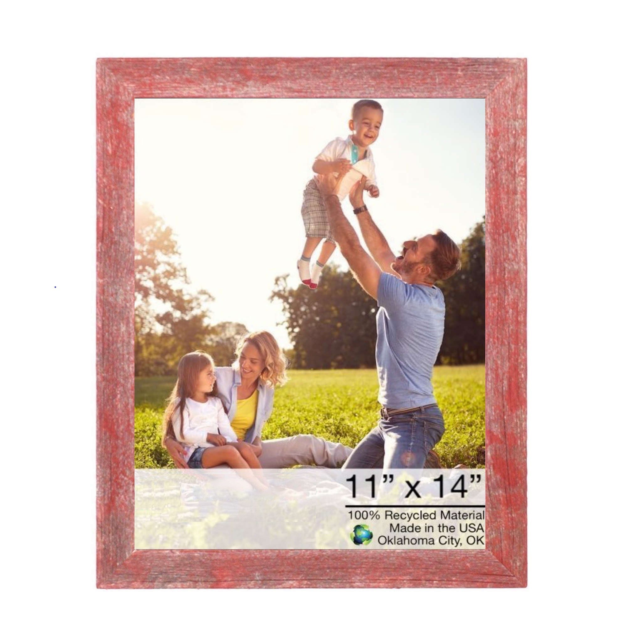 Rustic Farmhouse Red Wood Frame | 11