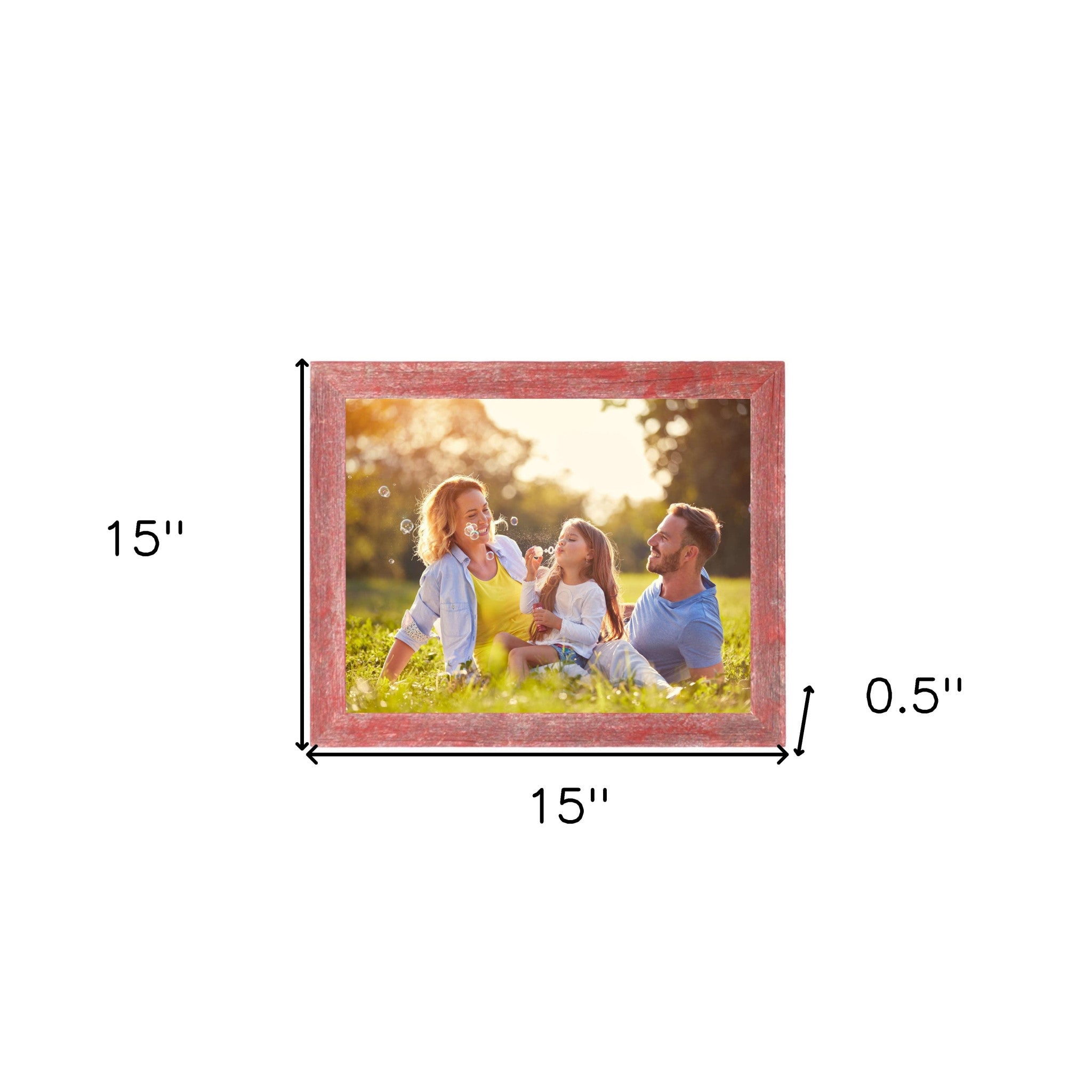 Rustic Farmhouse Red Wood Frame | 12