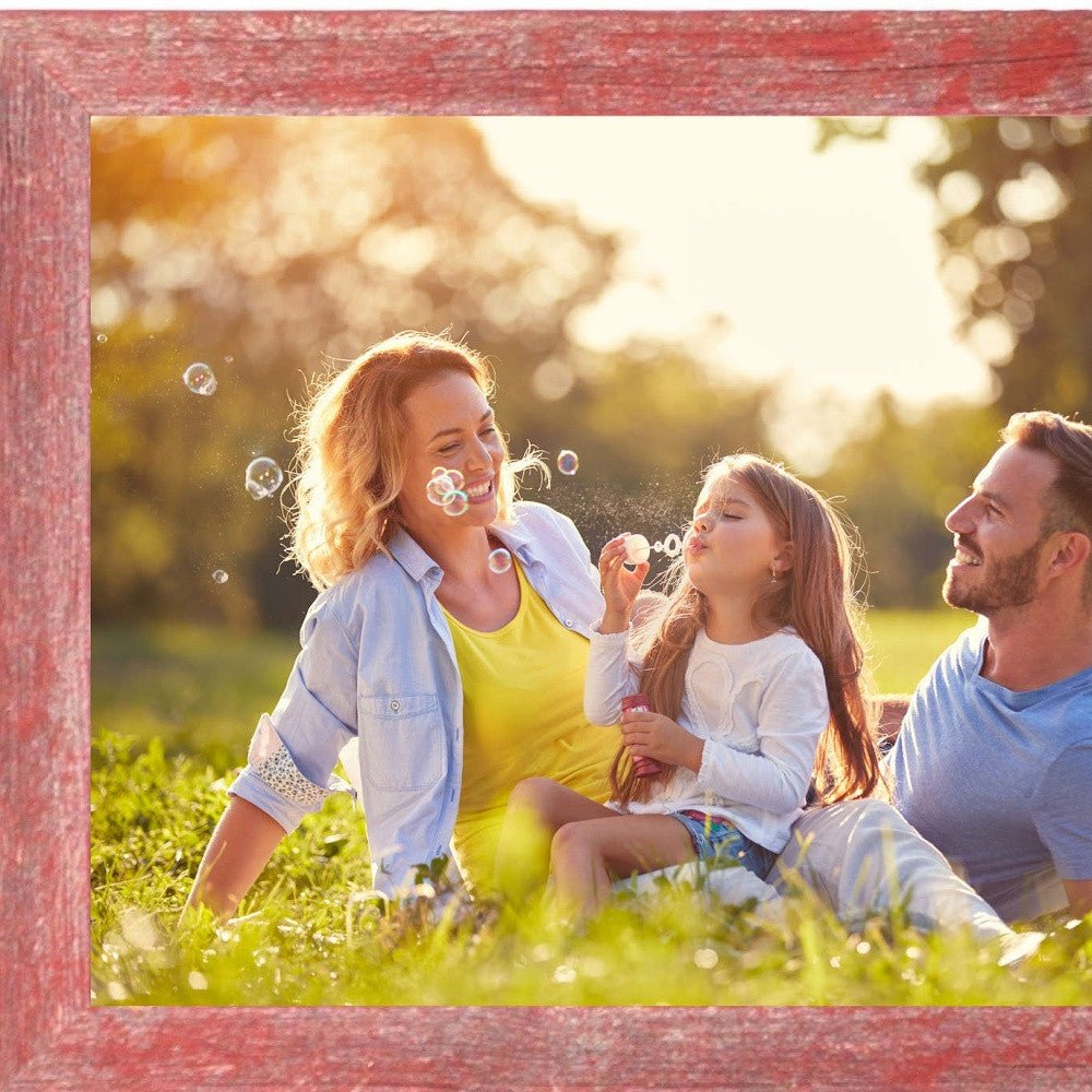 Rustic Farmhouse Red Wood Frame | 12