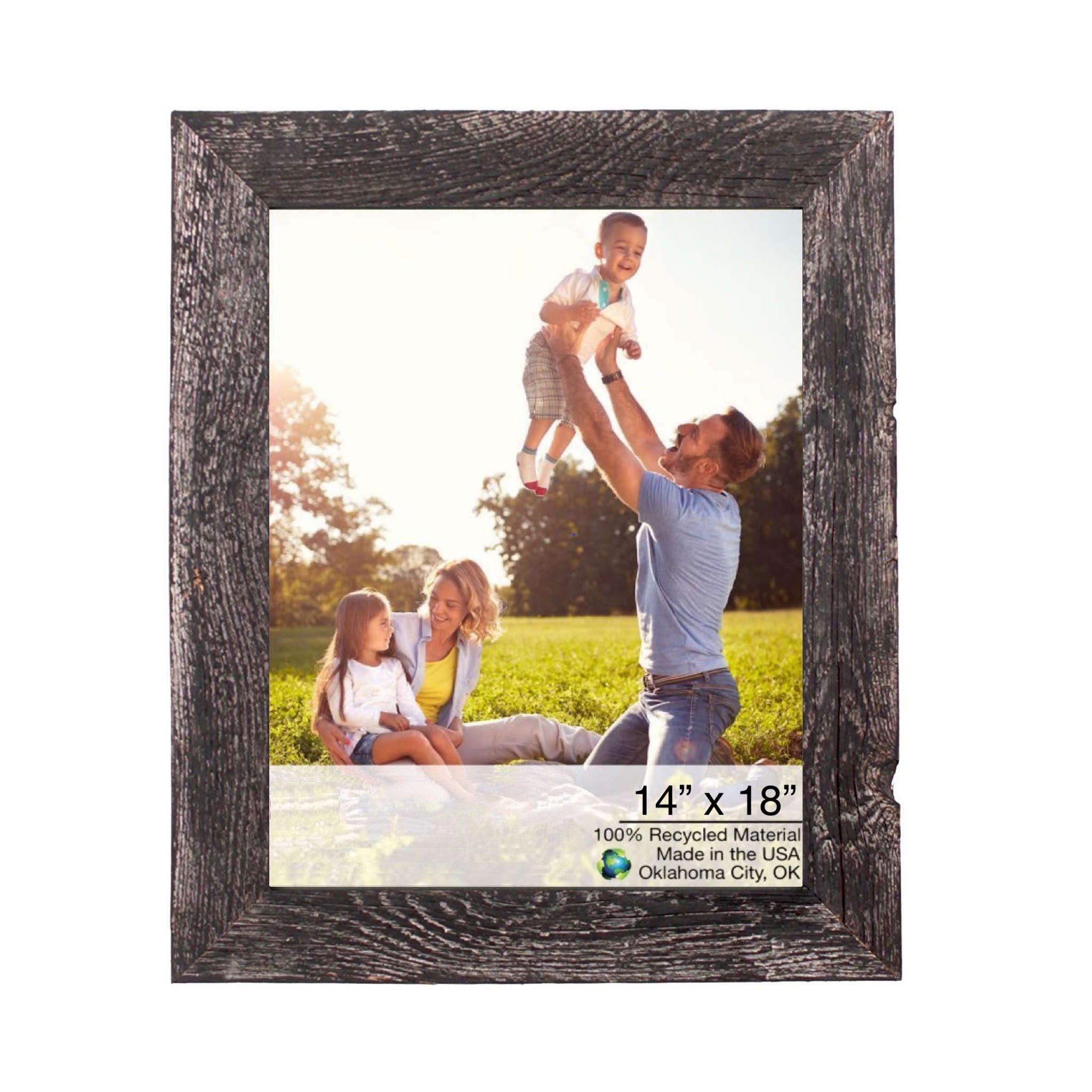 Rustic Farmhouse Black Wood Frame | 14