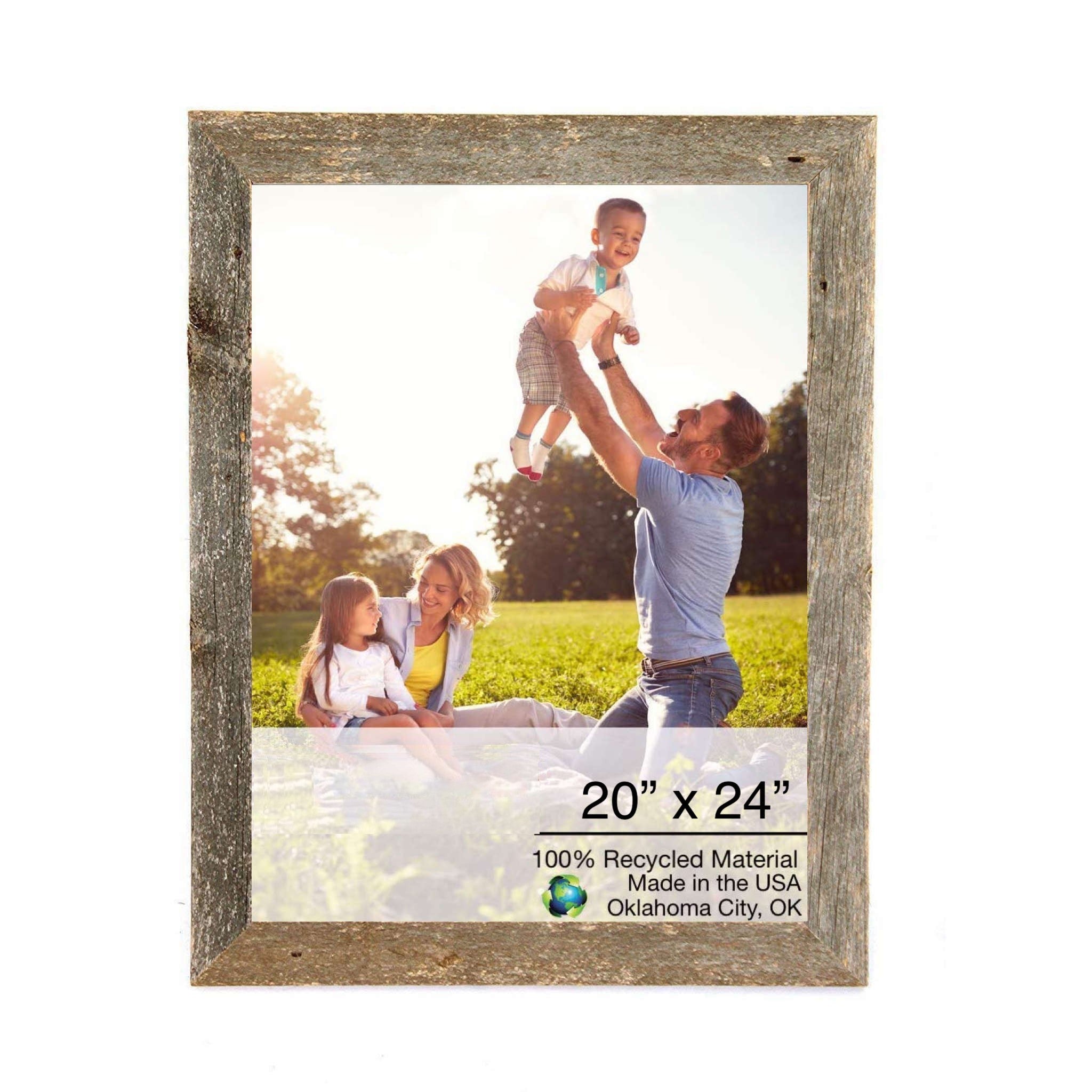 Rustic Farmhouse Espresso Brown Wood Frame | 20