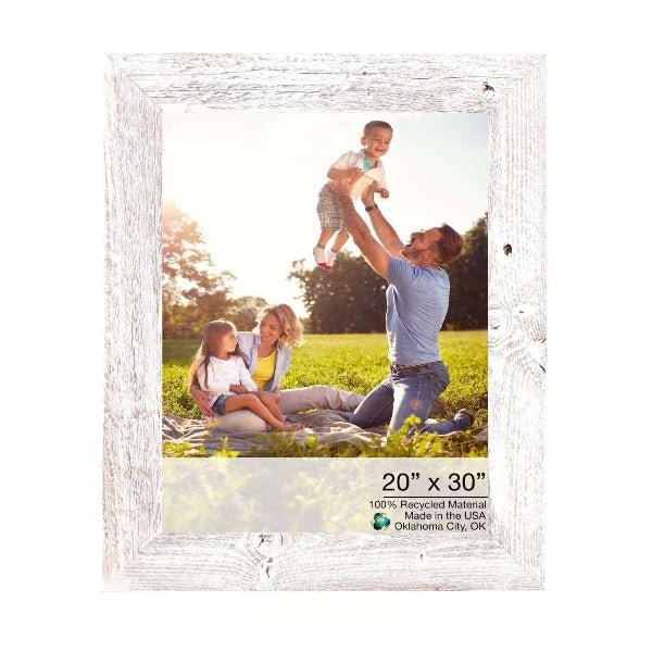 Rustic Farmhouse White-Wash Wood Frame | 20
