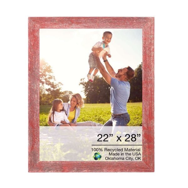 Rustic Farmhouse Red Wood Frame | 22