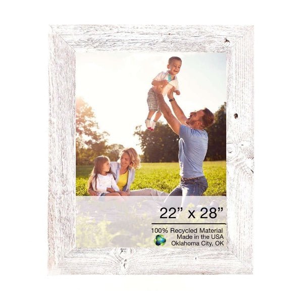 Rustic Farmhouse White-Wash Wood Frame | 22