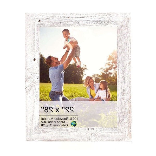 Rustic Farmhouse White-Wash Wood Frame | 22