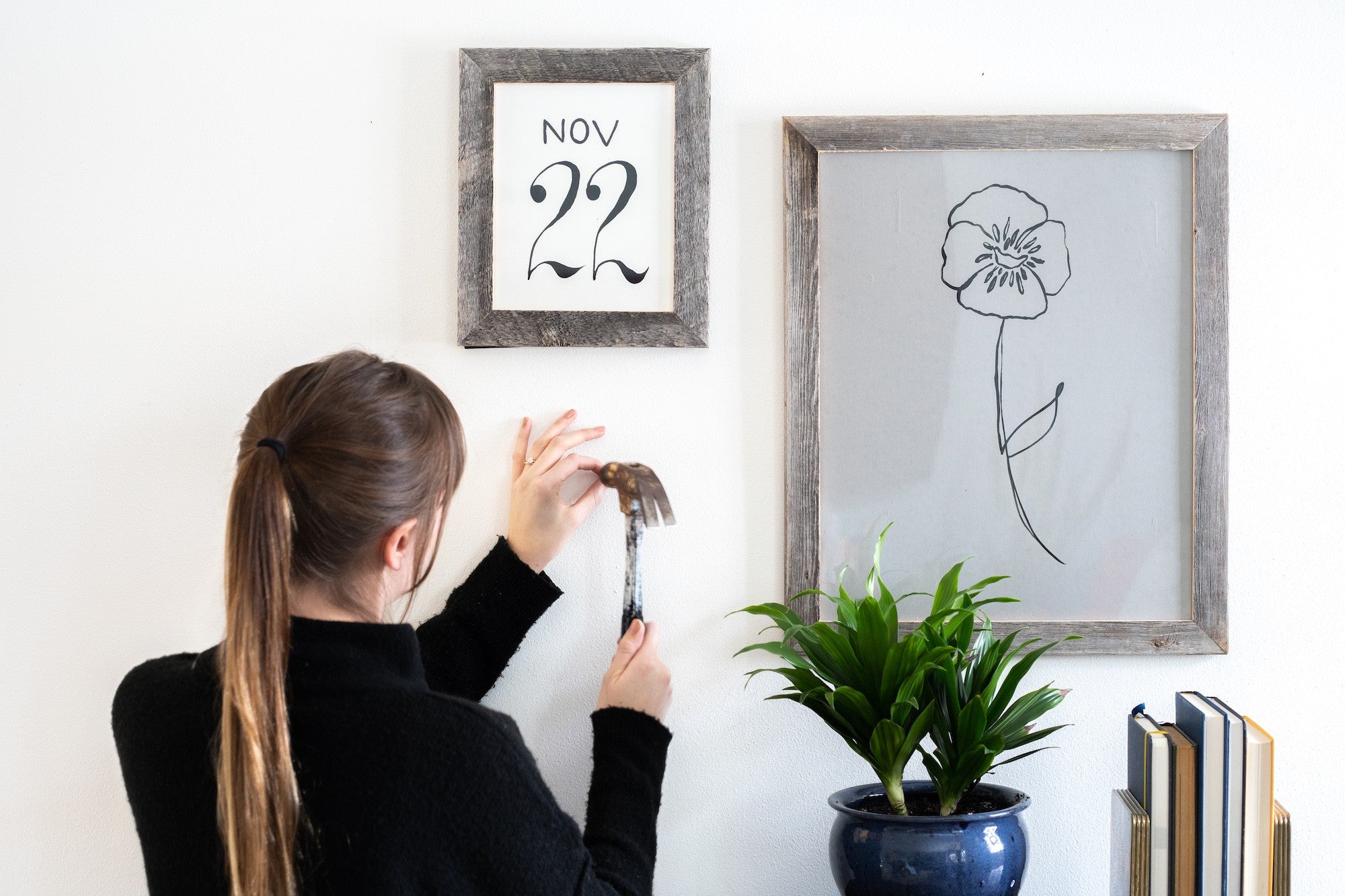 Rustic Farmhouse Weathered Gray Wood Frame | 9