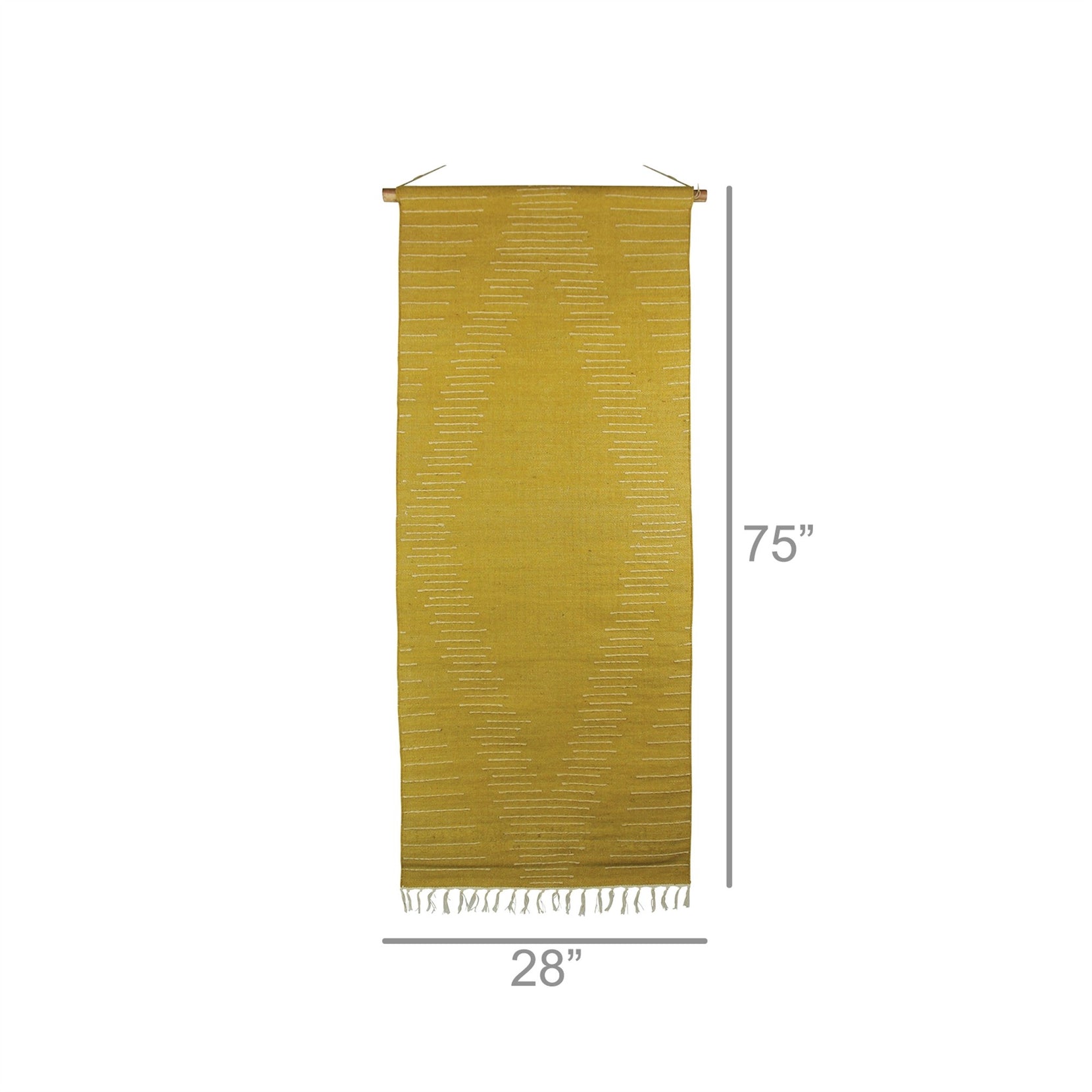 Yellow Ochre Jute Wall Hanging | 28