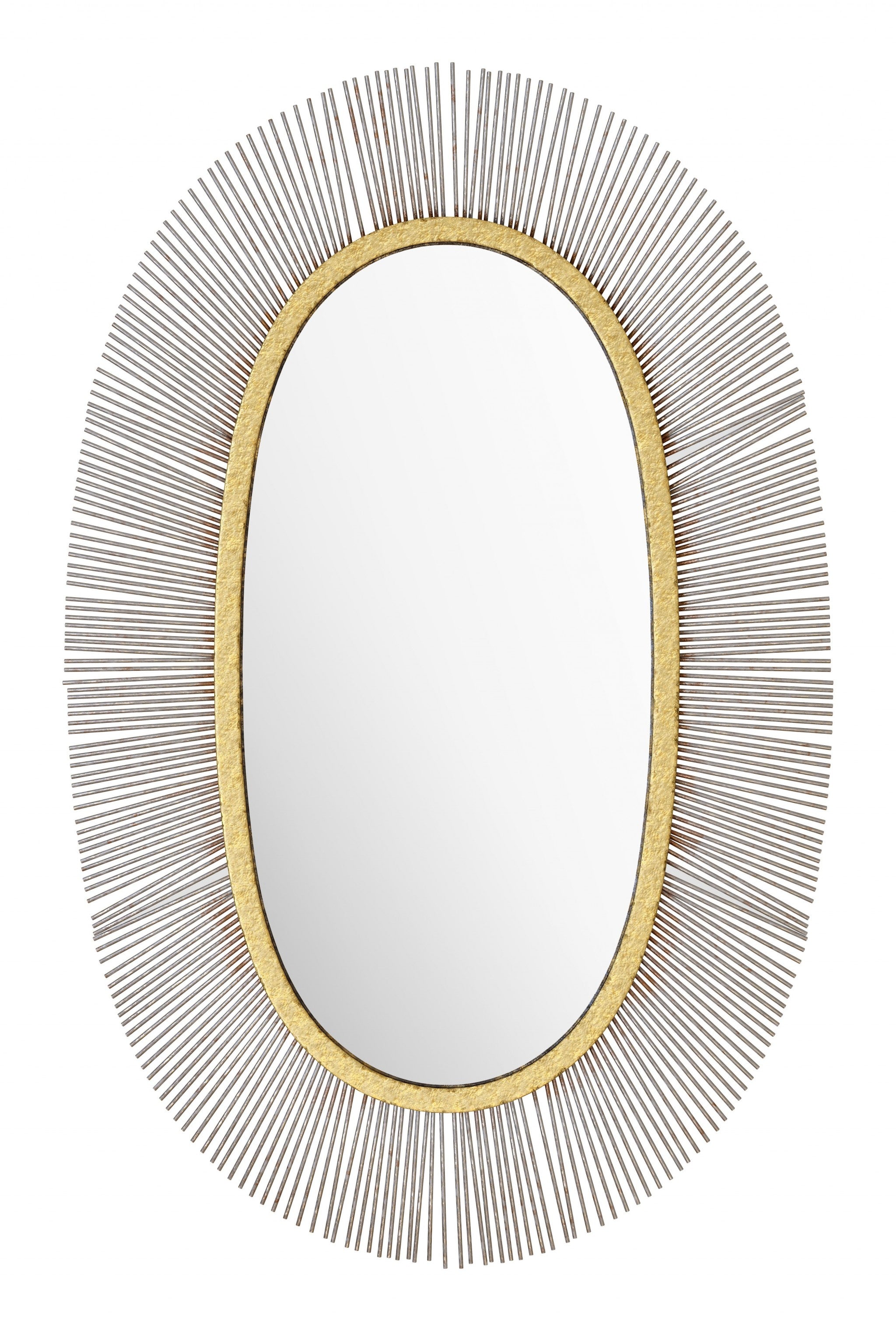 Black Oval Accent Wall Mirror | 24.5