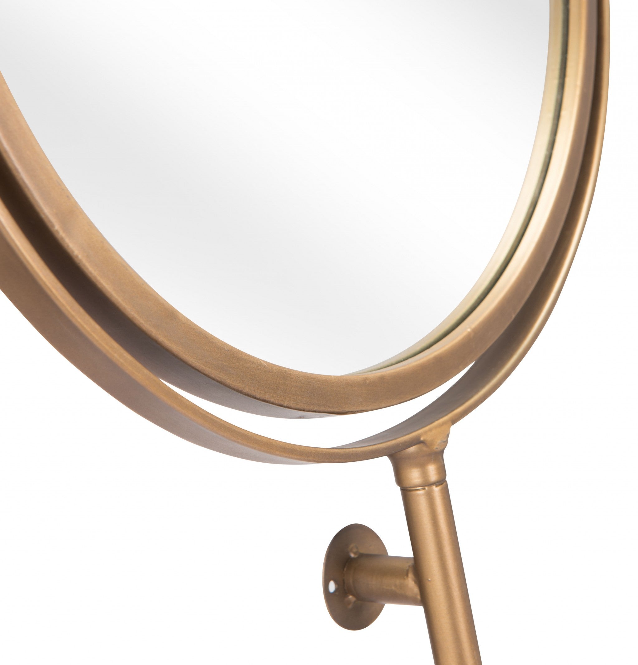 Gold Round Wall Mount Wall Mirror | 19