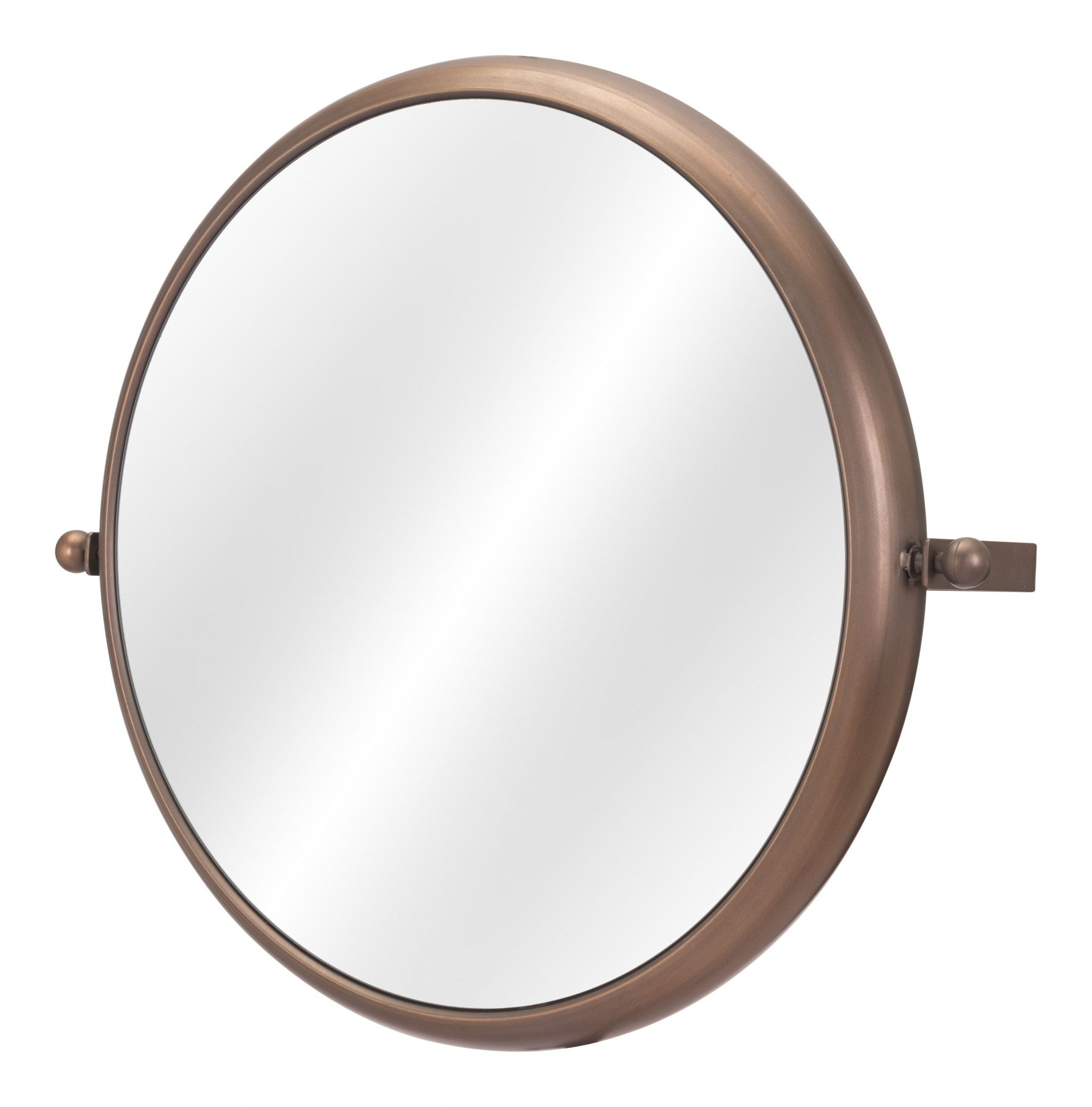 Industrial Gold Round Wall Mirror | 20