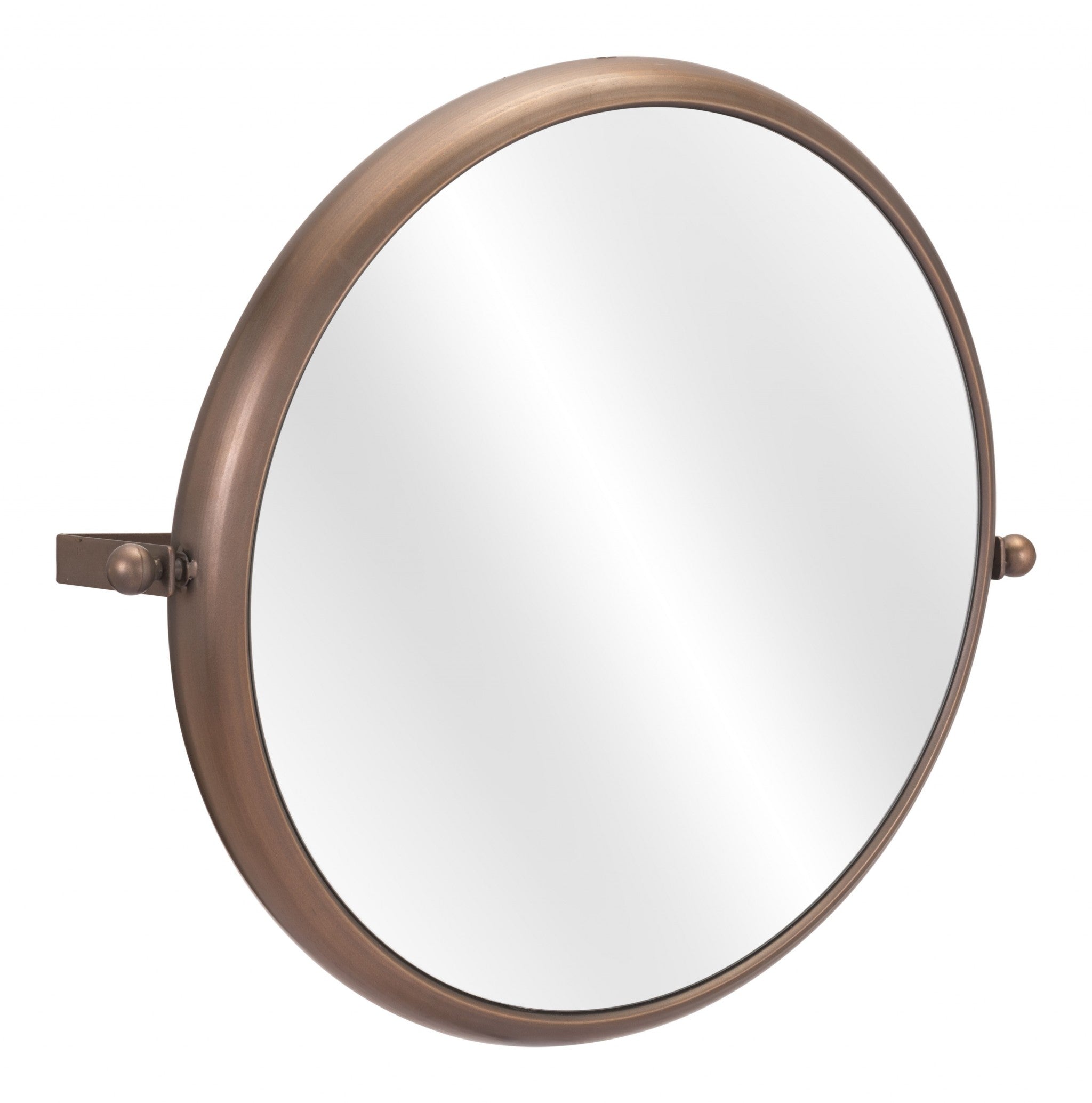 Industrial Gold Round Wall Mirror | 20