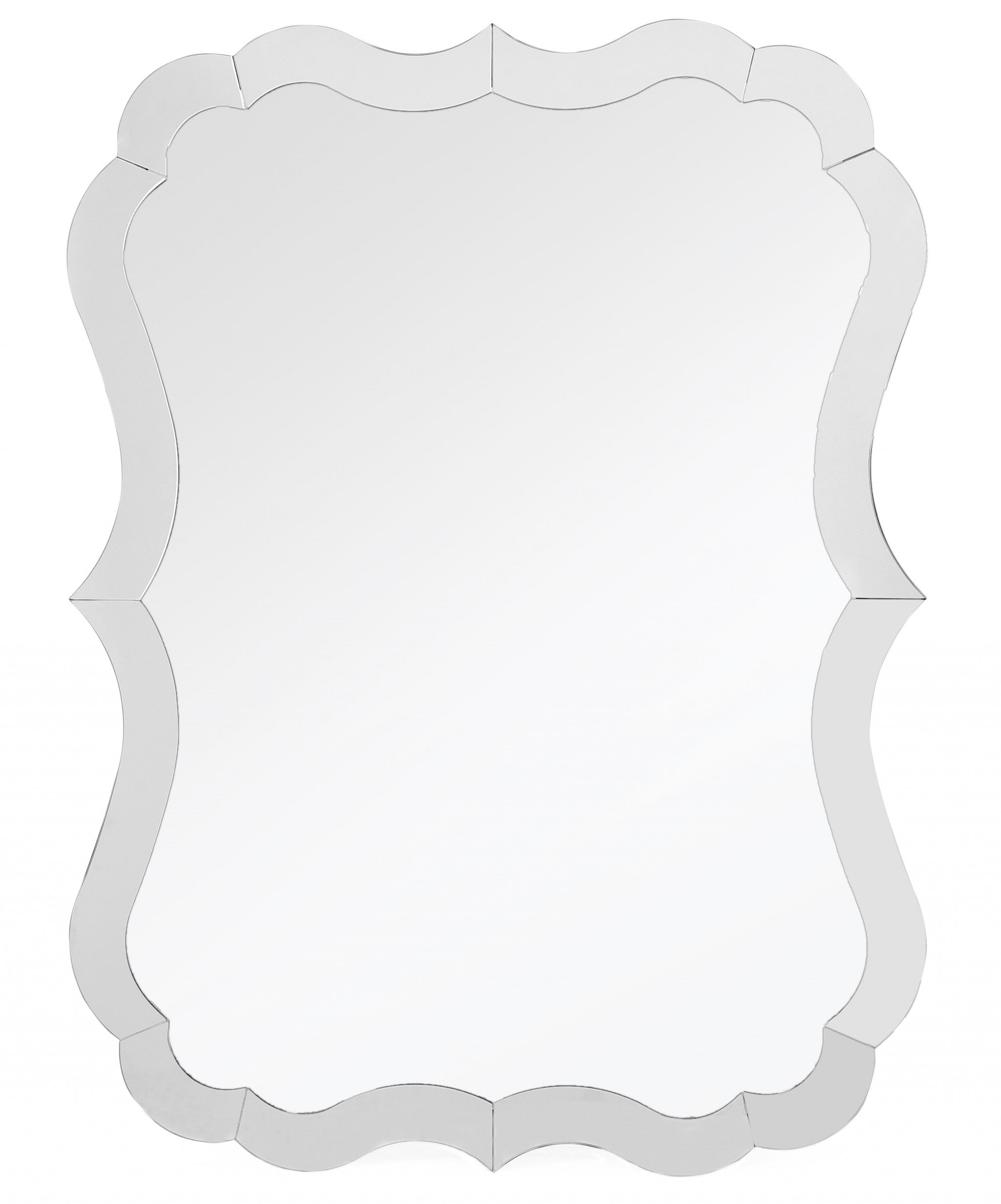 Clear Novelty Accent Glass Wall Mirror | 23.5