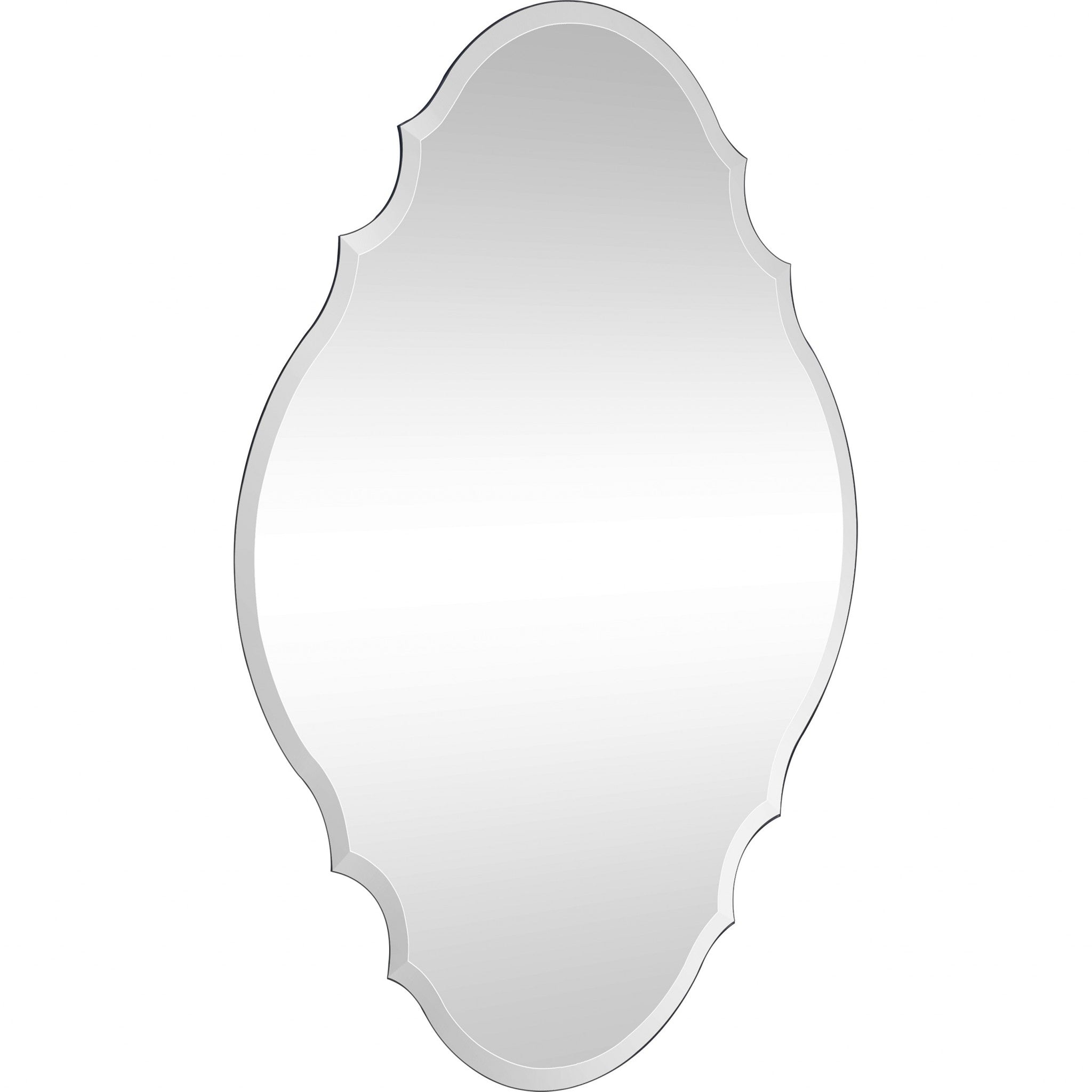 Silver Novelty Accent Glass Wall Mirror | 23.5