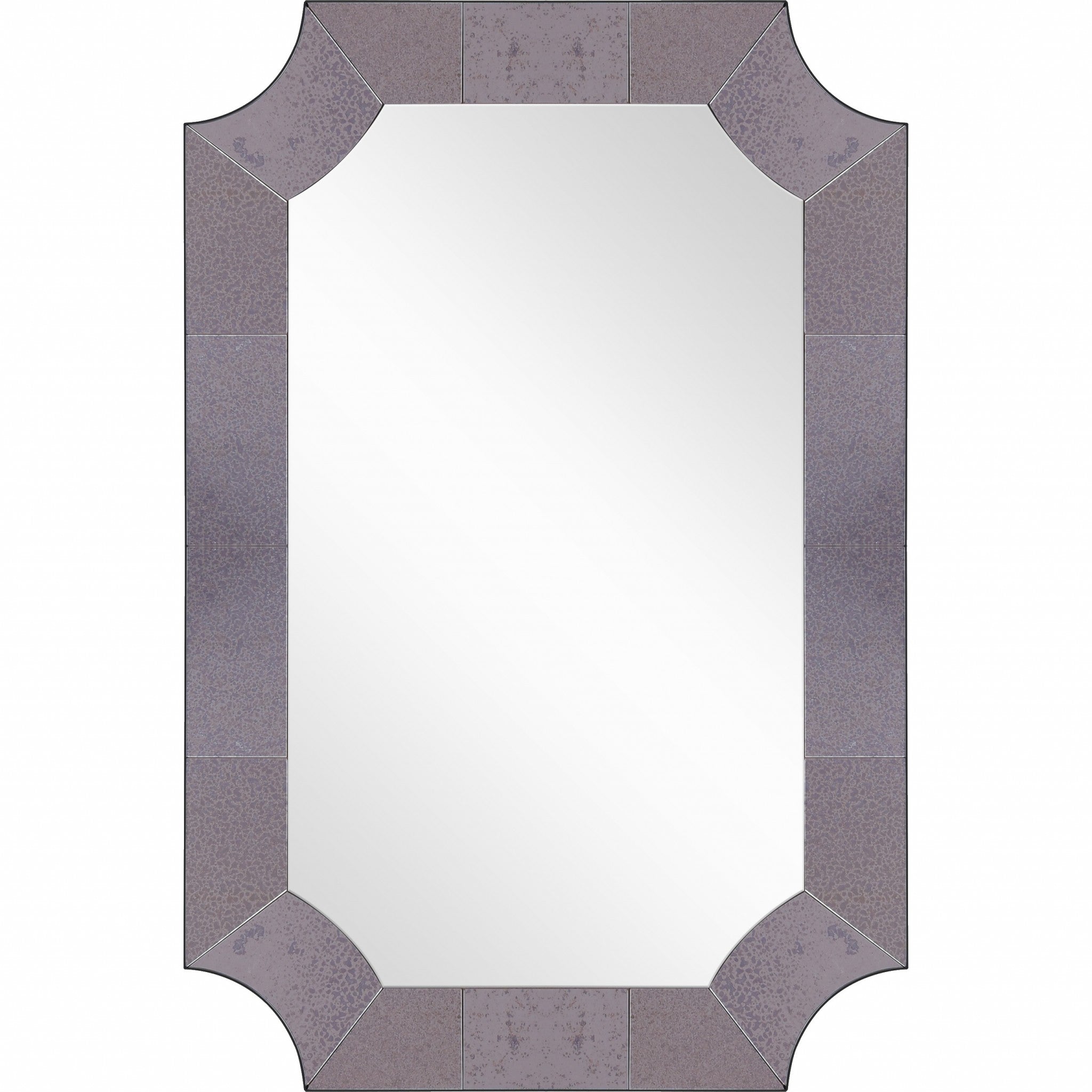 Gray Novelty Accent Glass Wall Mirror | 24