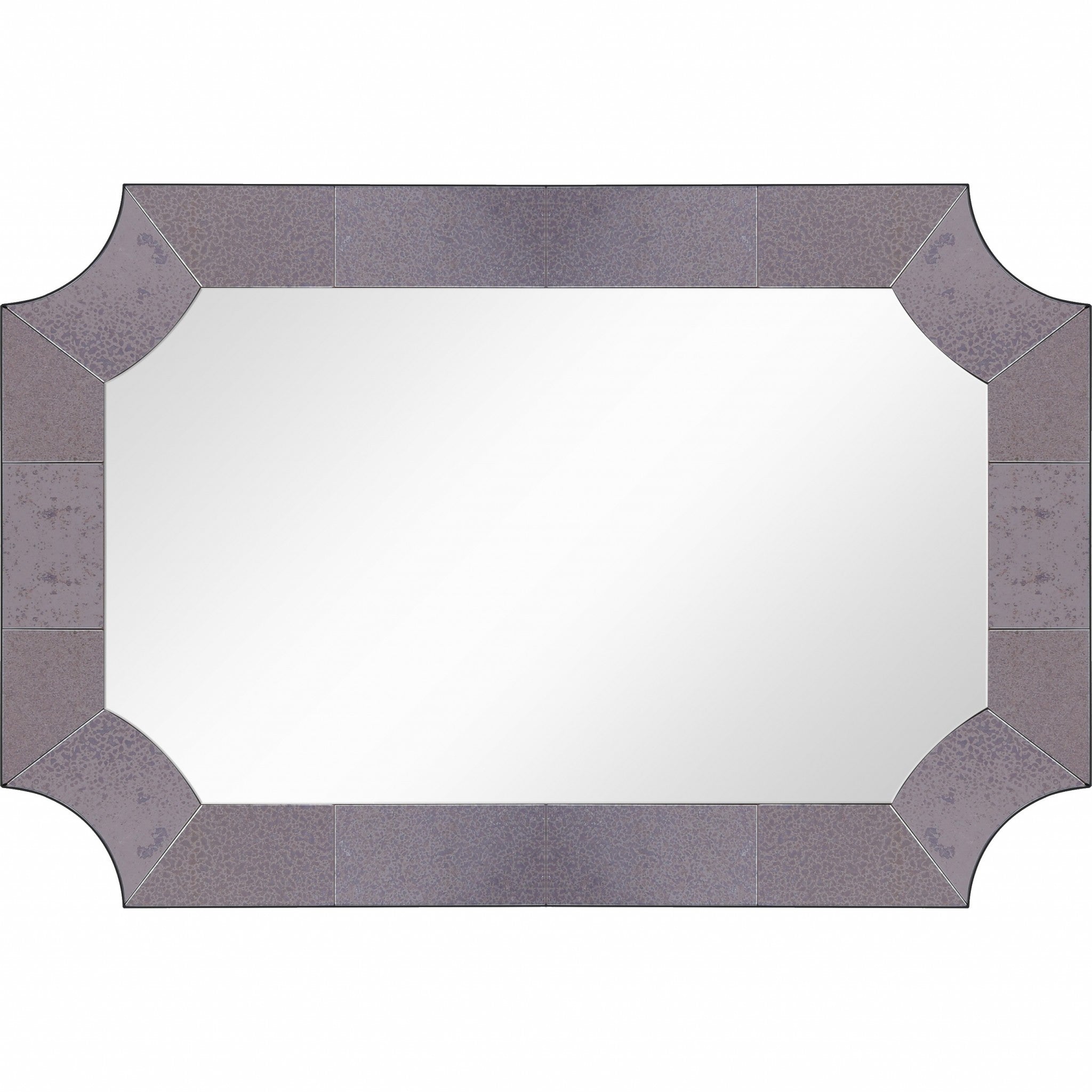 Gray Novelty Accent Glass Wall Mirror | 24