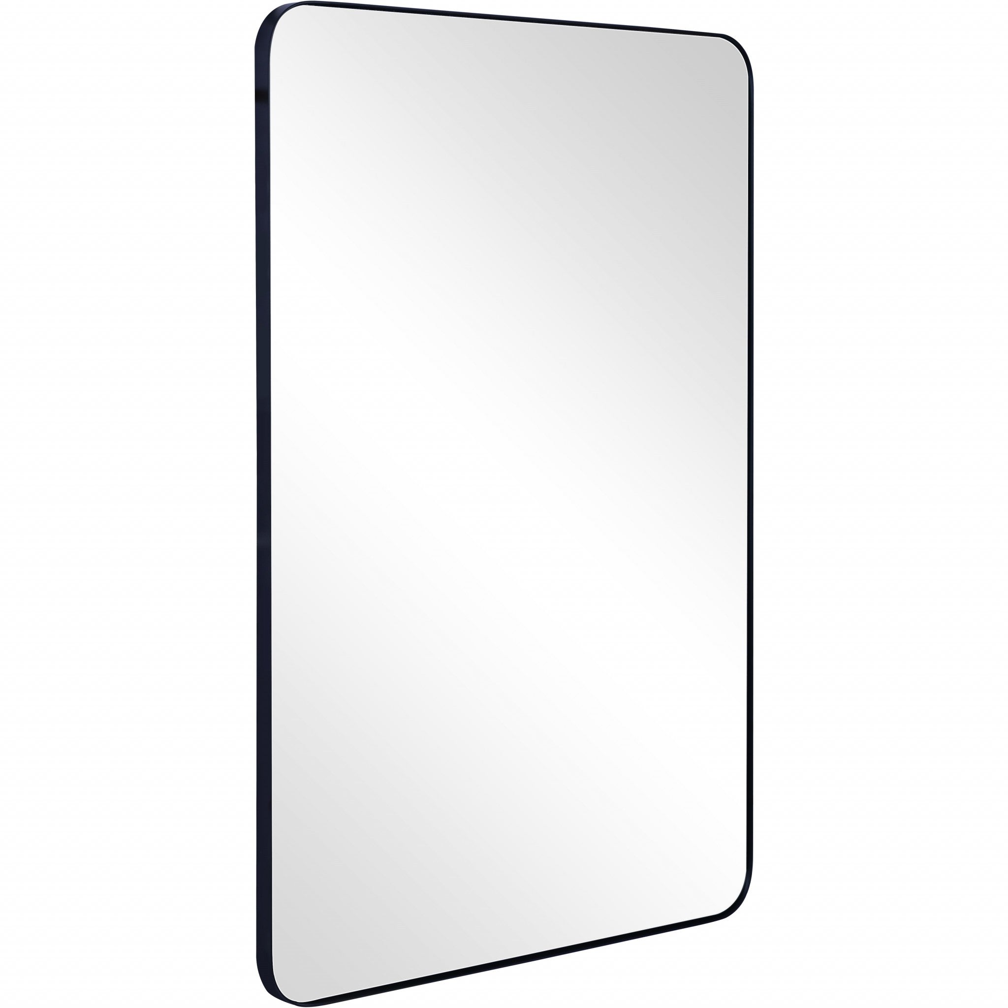 Black Rectangle Accent Metal Wall Mirror | 28