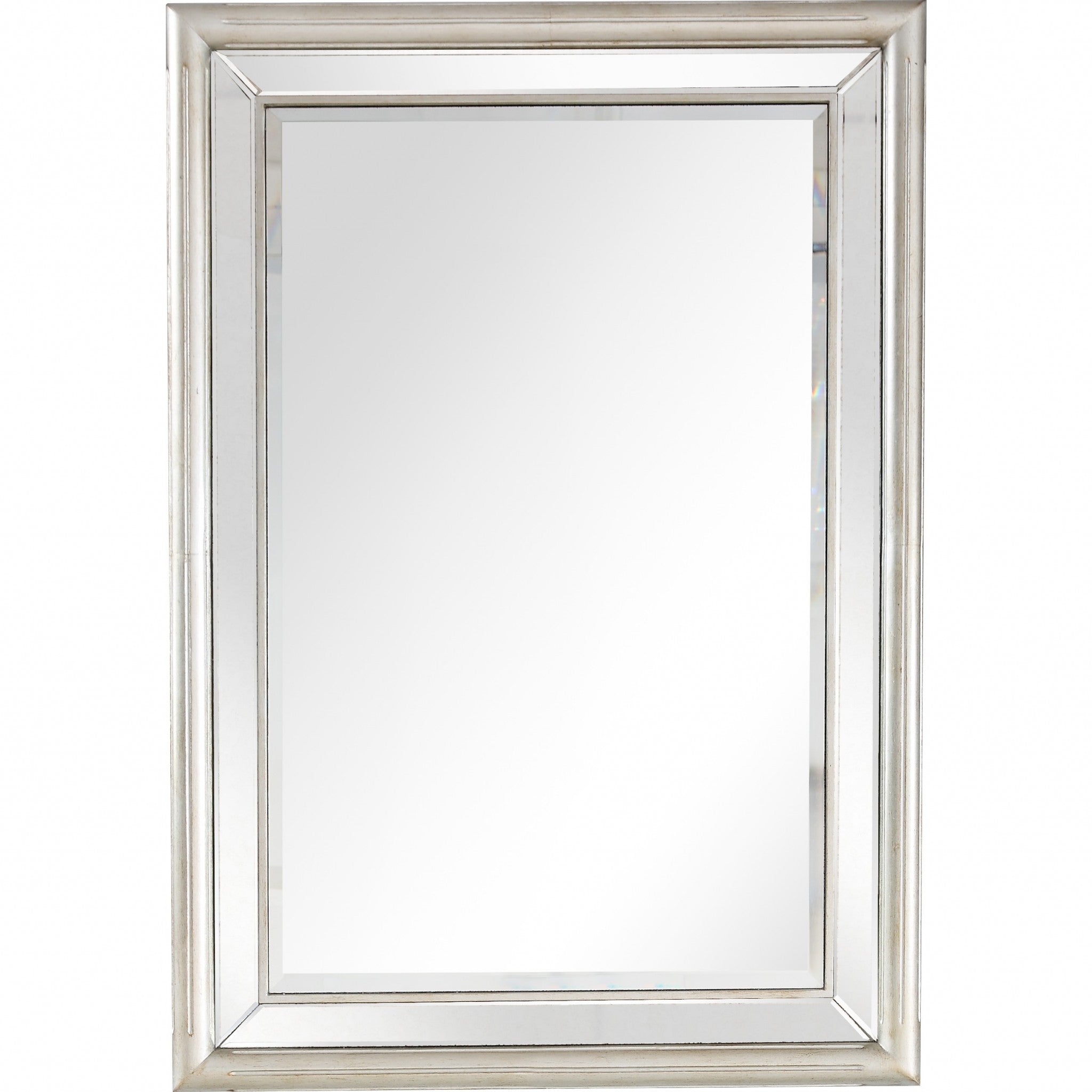 Silver Leaf Antiqued Wall Mirror | 31