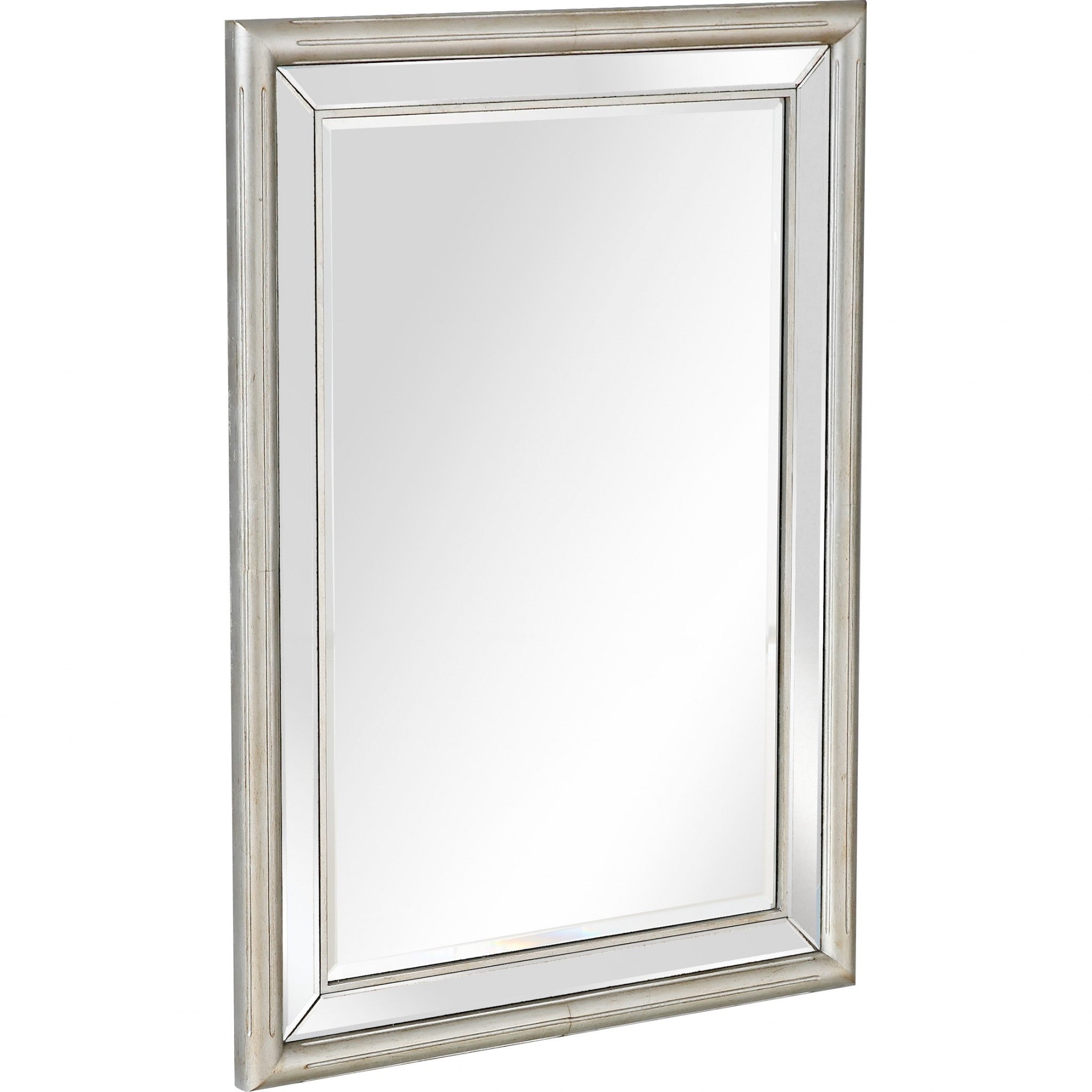 Silver Leaf Antiqued Wall Mirror | 31