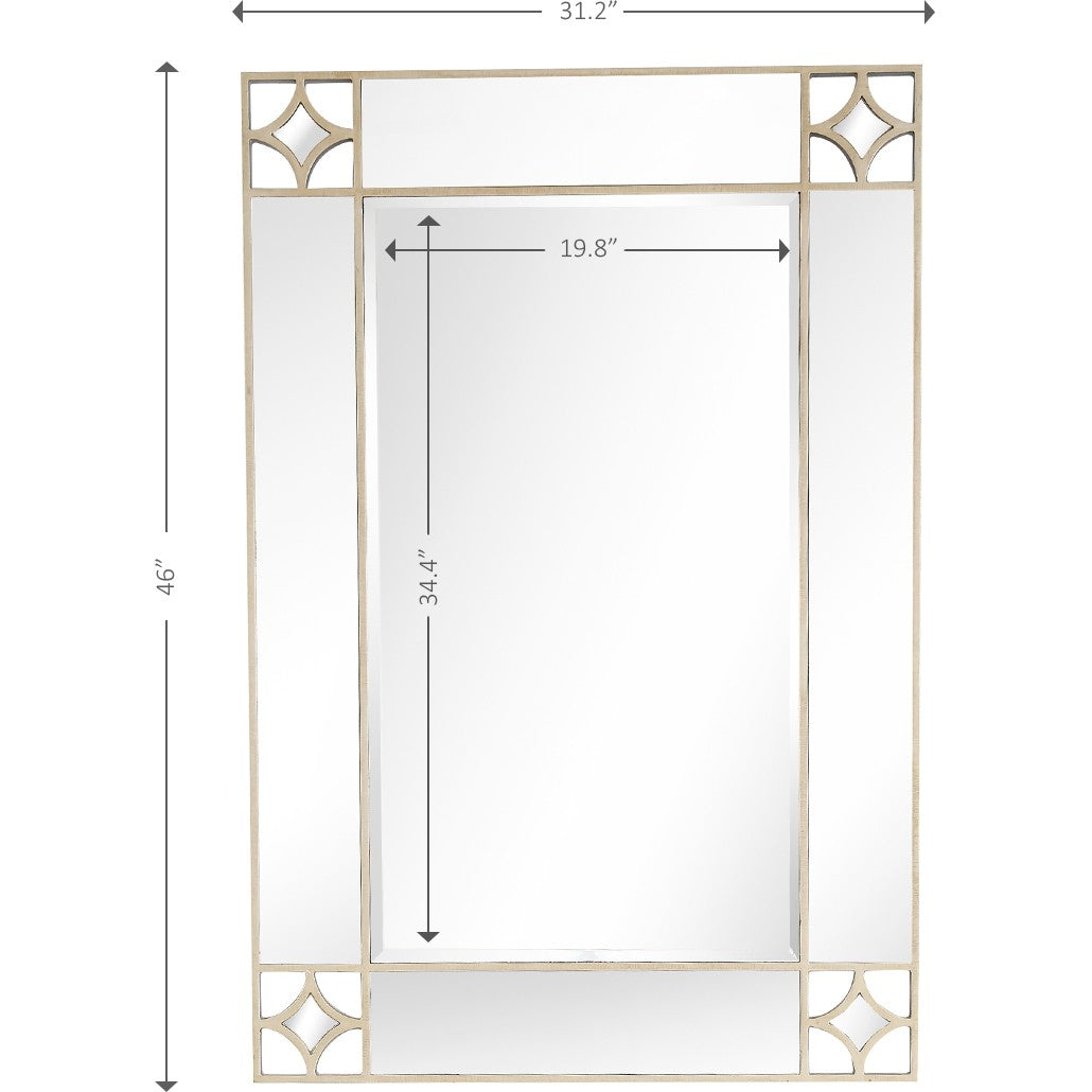 Champagne Finish Wall Mirror | 31