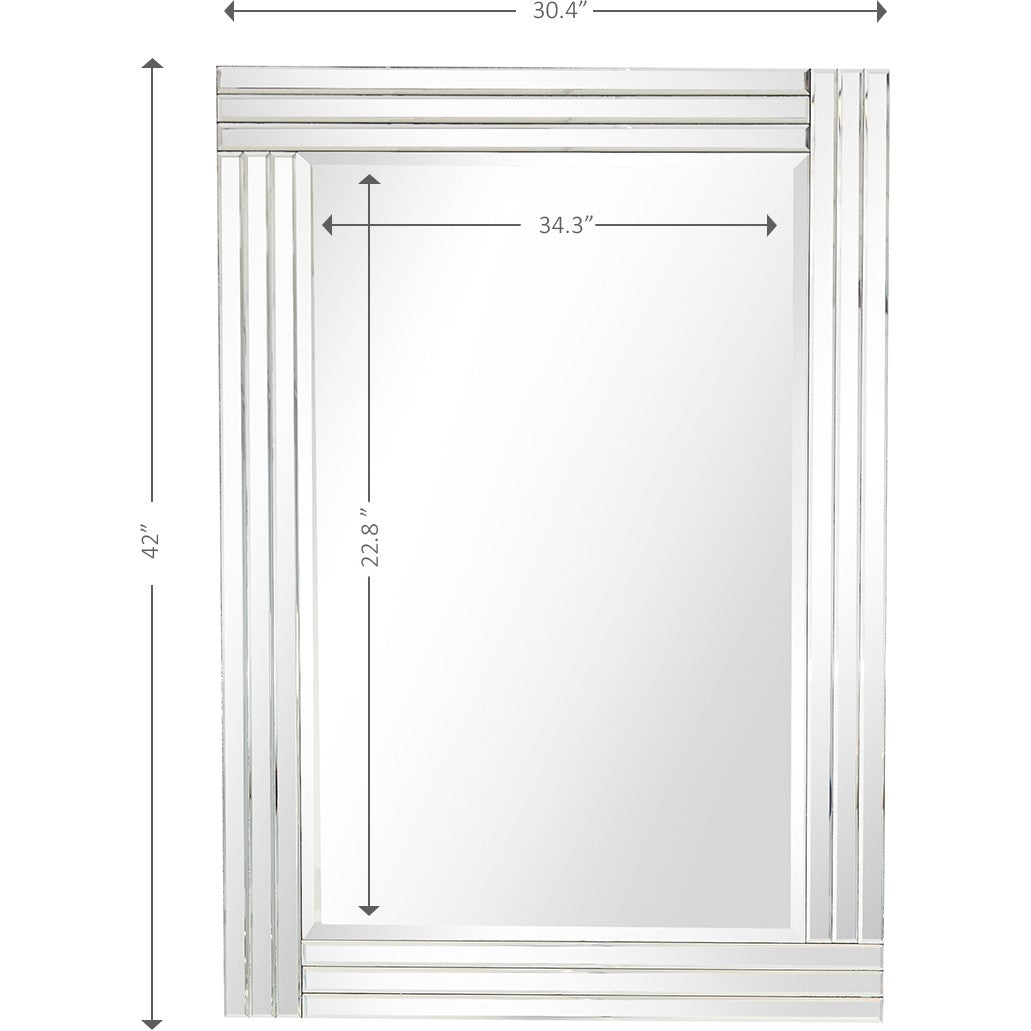 Clear Glass Wall Mirror | 30