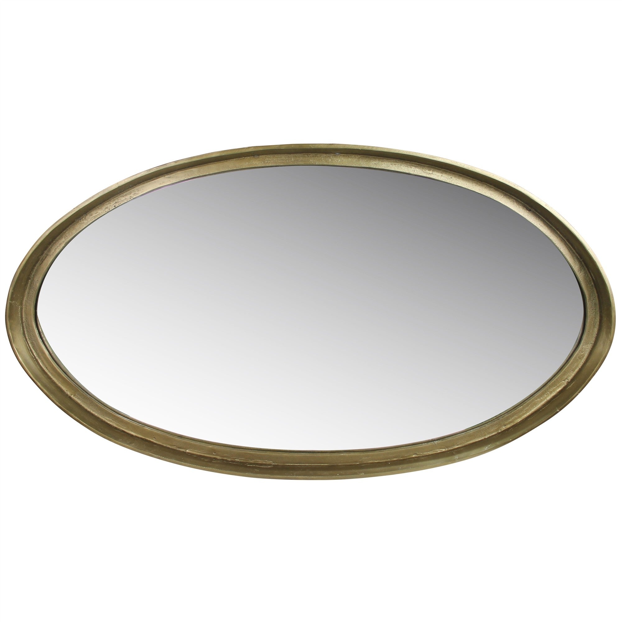 Gold Framed Oval Wall Mirror | 38.5