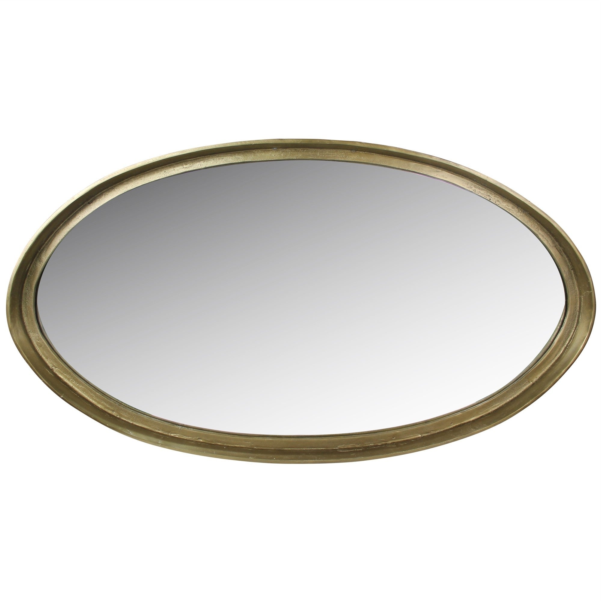 Gold Framed Oval Wall Mirror | 38.5