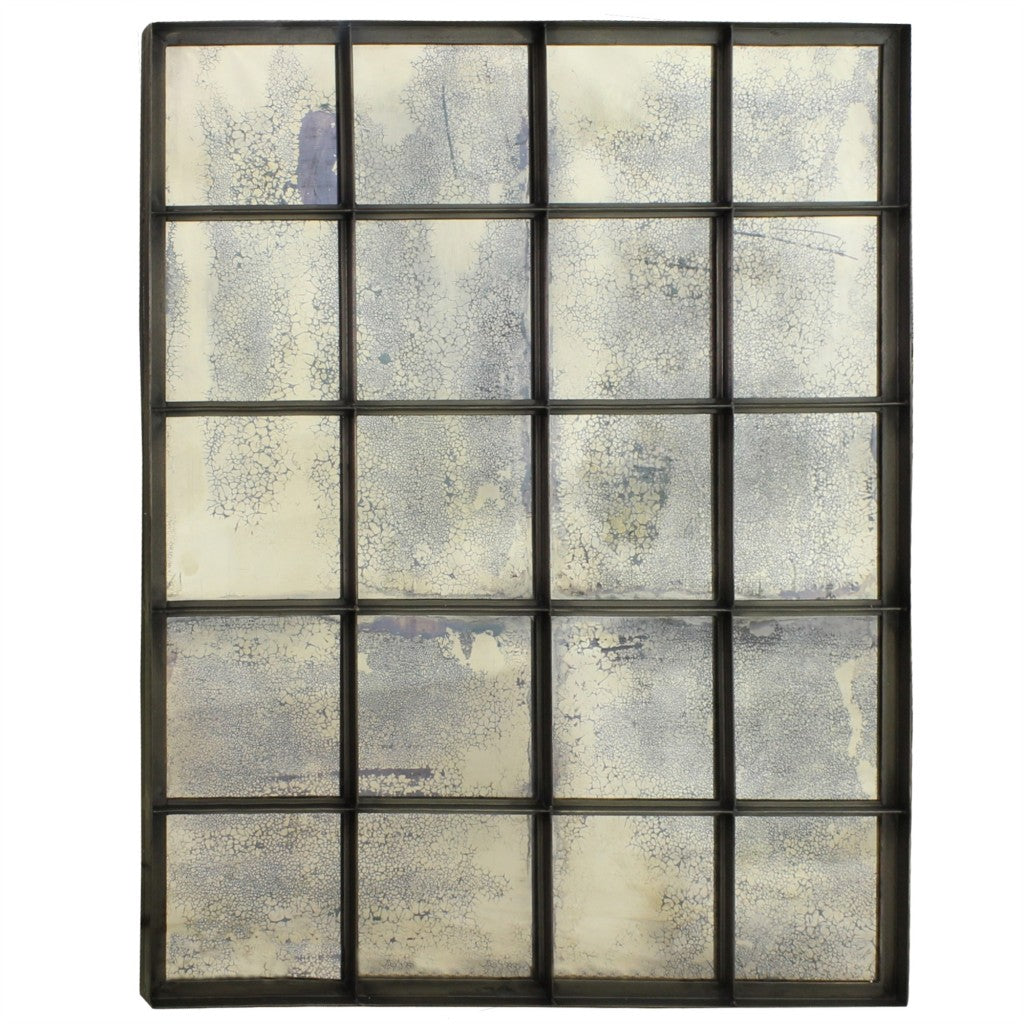 Antique Twenty Pane Mirror Decor | 47