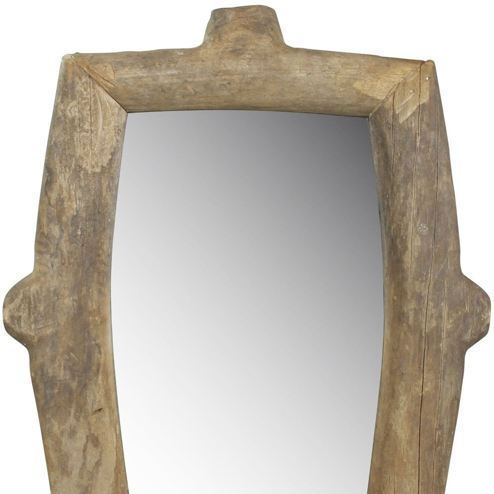 Natural Wooden Wall Mirror | 21