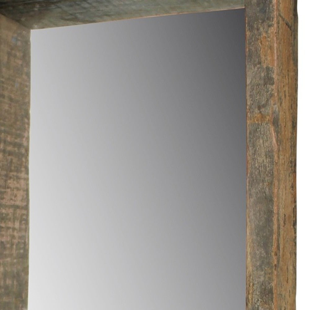 Petite Wooden Wall Mirror | 12