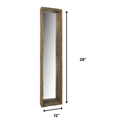 Wooden Mirrored Shelf | 28