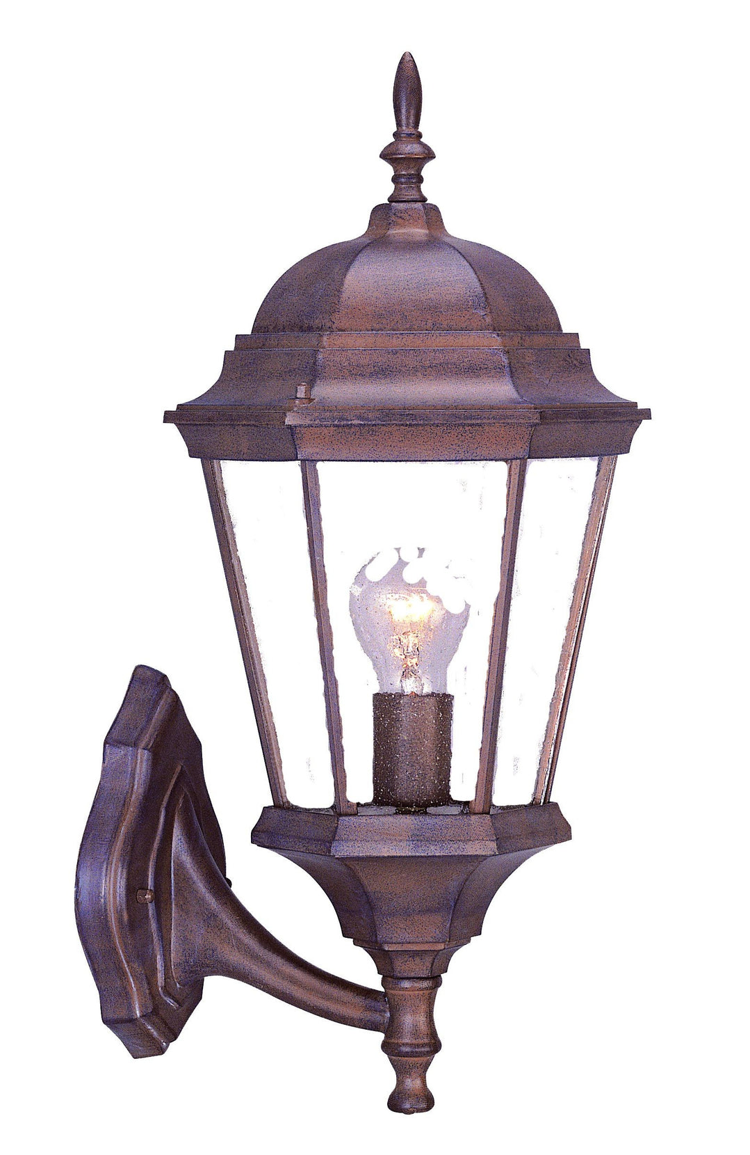 Dark Brown Swing Arm Lantern Wall Light | 9