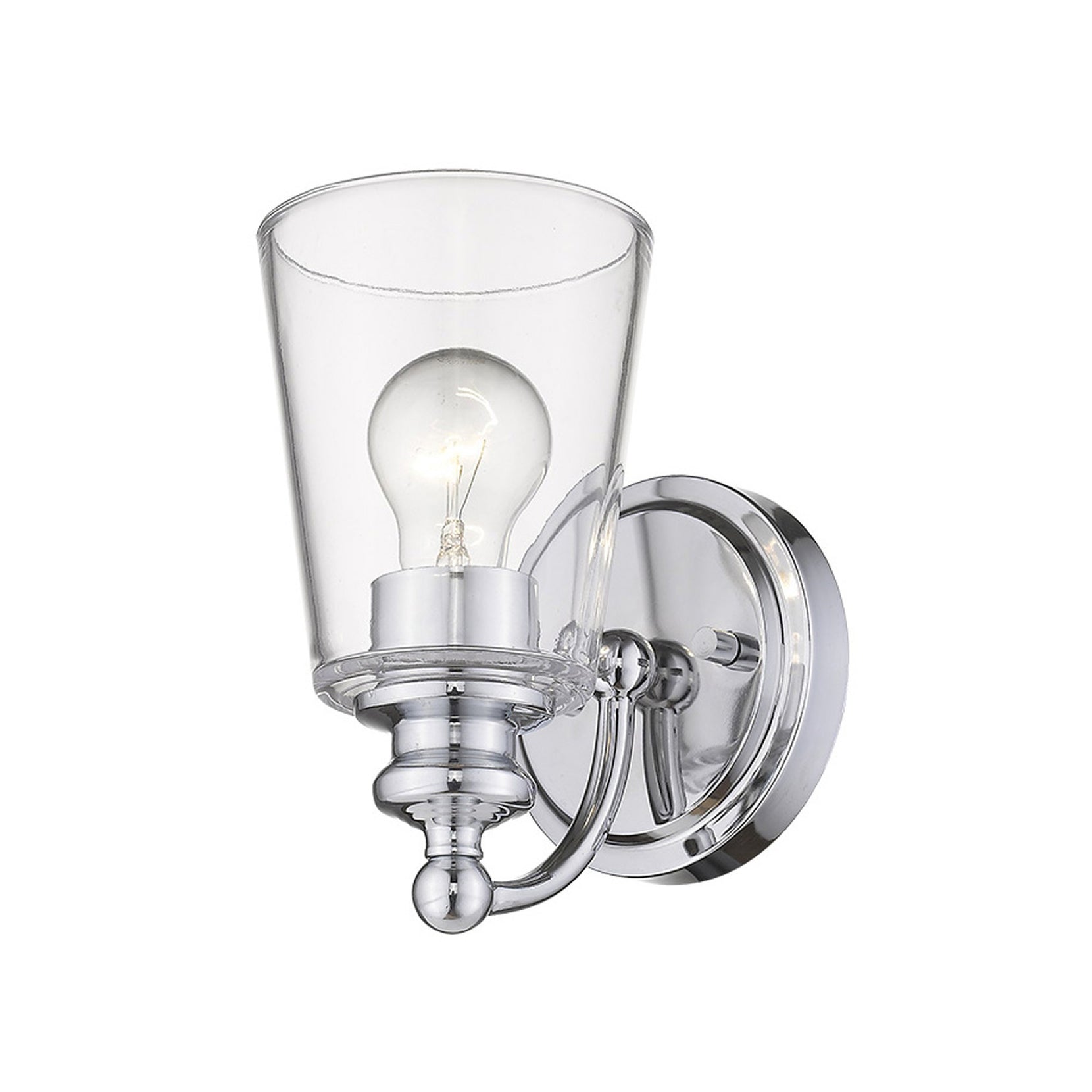 Silver Glass Shade Wall Sconce | 5