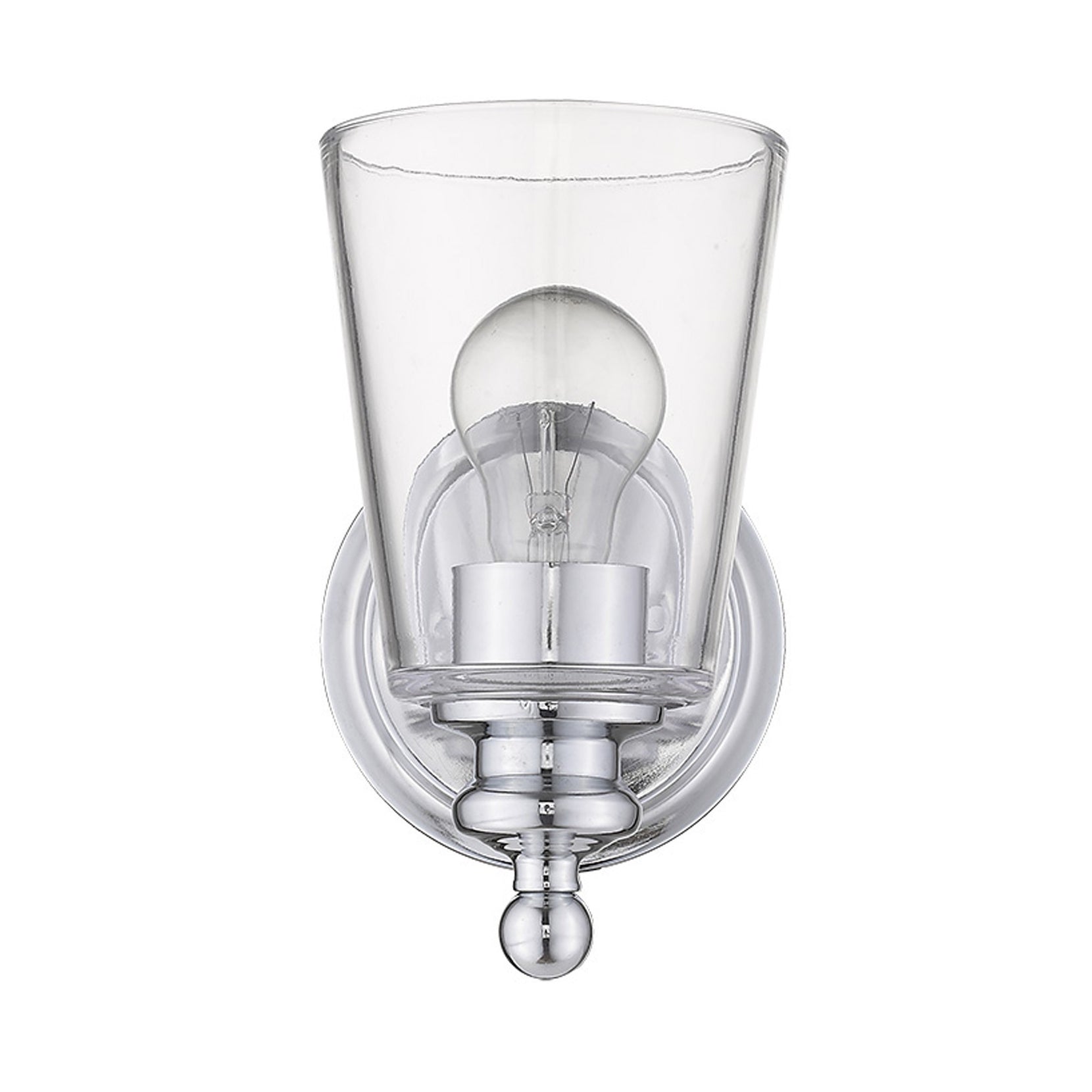 Silver Glass Shade Wall Sconce | 5